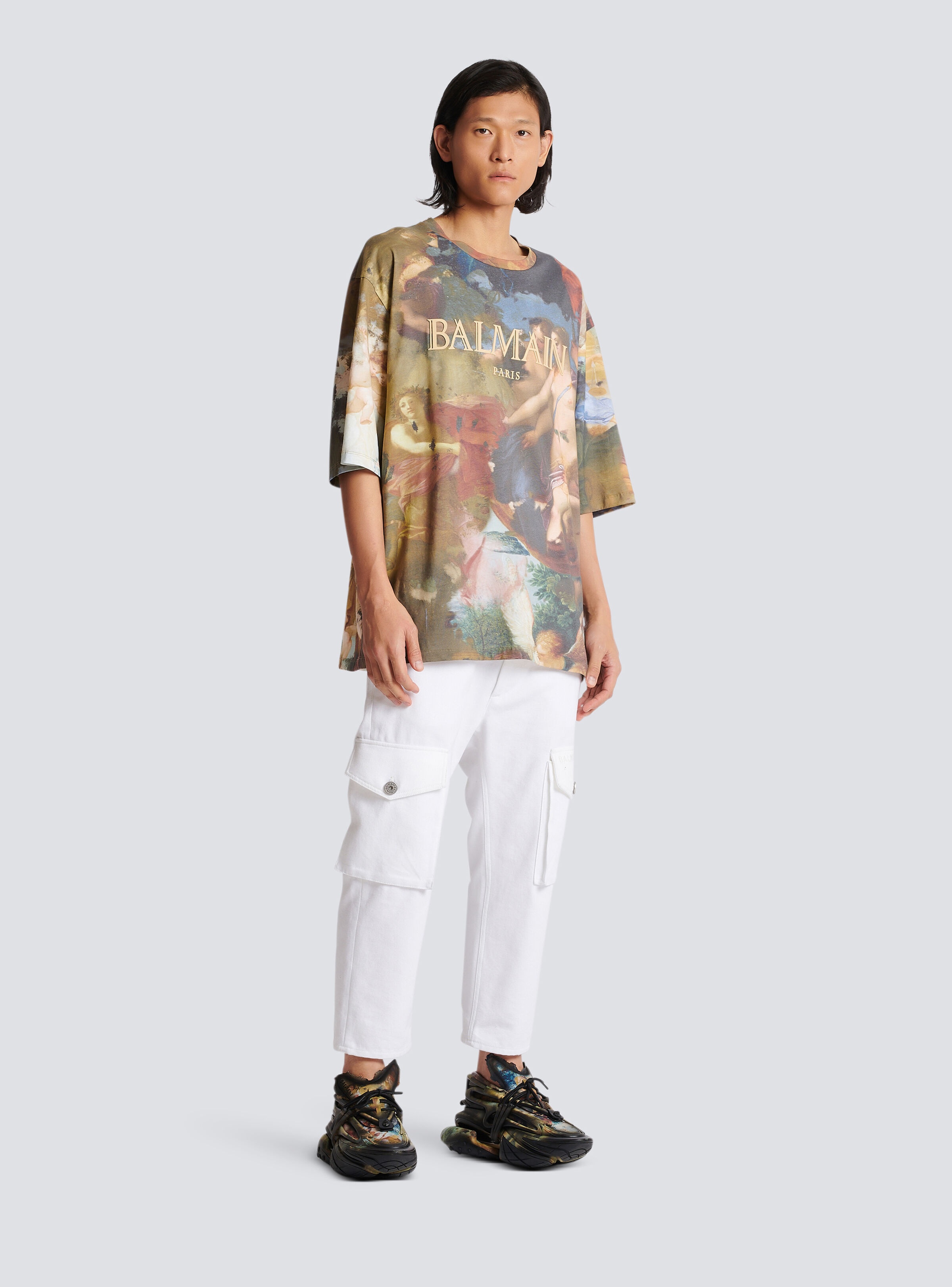 Oversized Pastel print T-shirt - 3