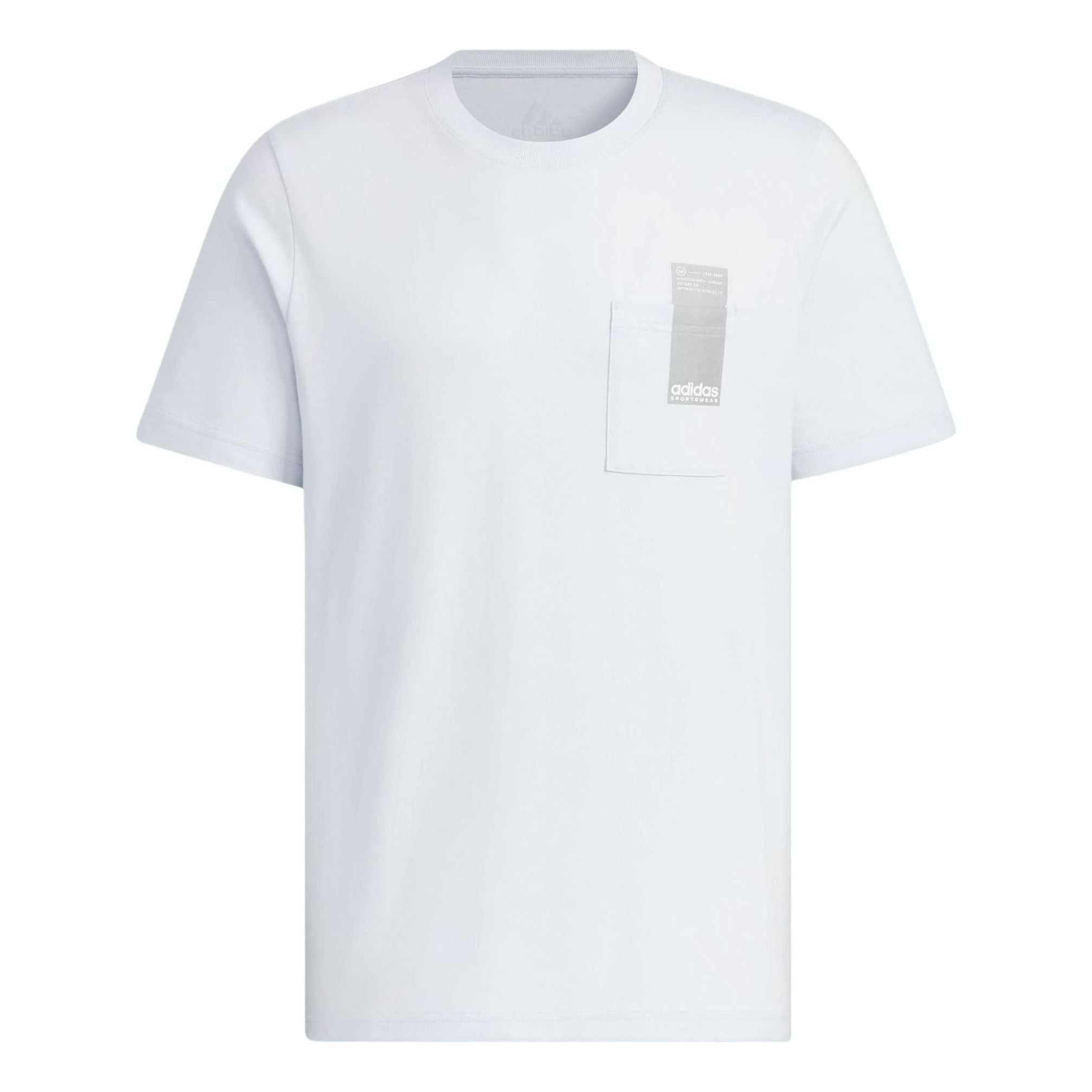 adidas Small Linear Logo Pocket T-Shirt 'White' JI9084 - 1