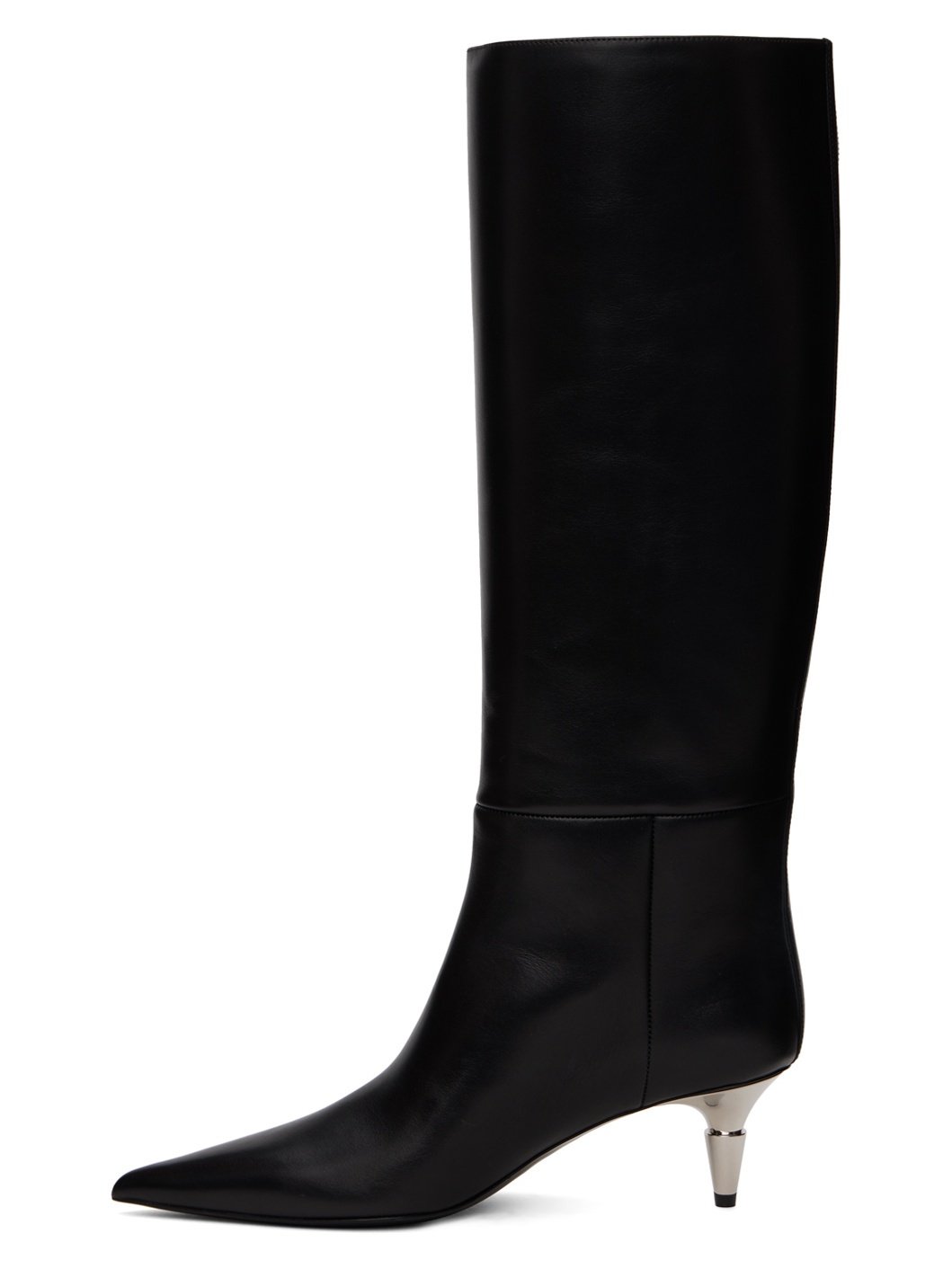 Black Spike Tall Boots - 3