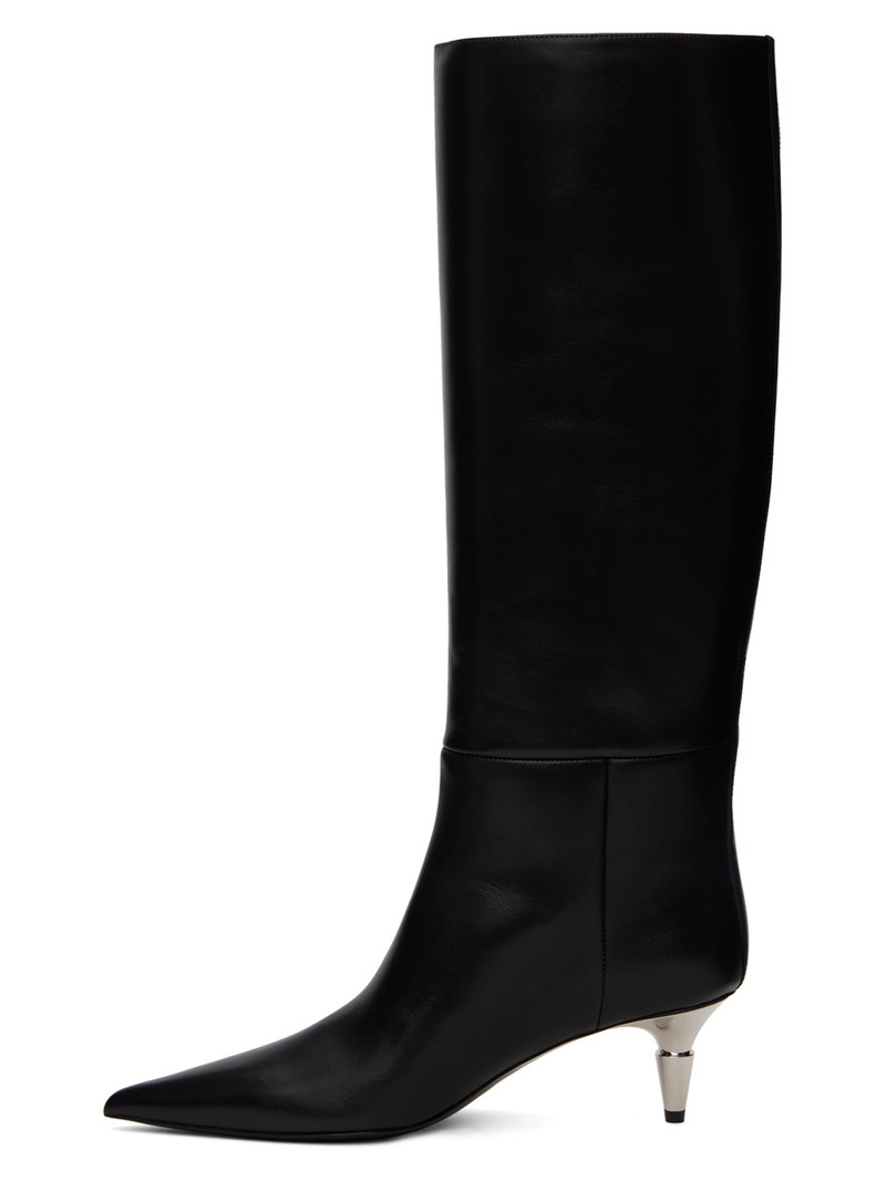 Black Spike Tall Boots 3