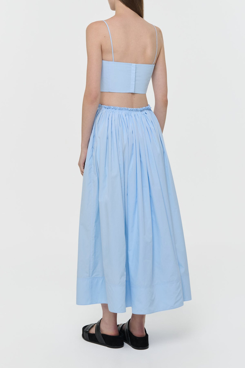 Nadir Top in Light Blue Sea Island Cotton 4