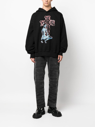 MISBHV graphic-print cotton-blend hoodie outlook