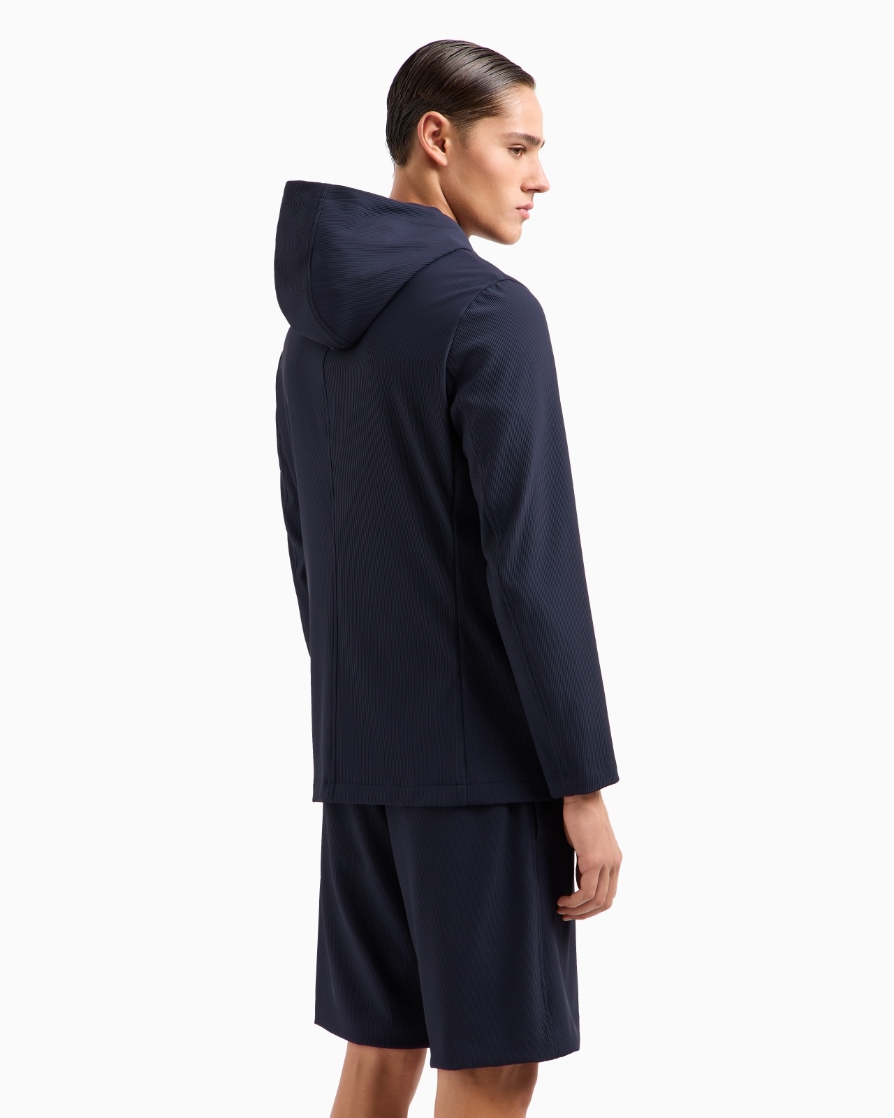 CANNETÉ STRETCH NYLON BLAZER WITH DETACHABLE INNER PANEL AND HOOD - 3