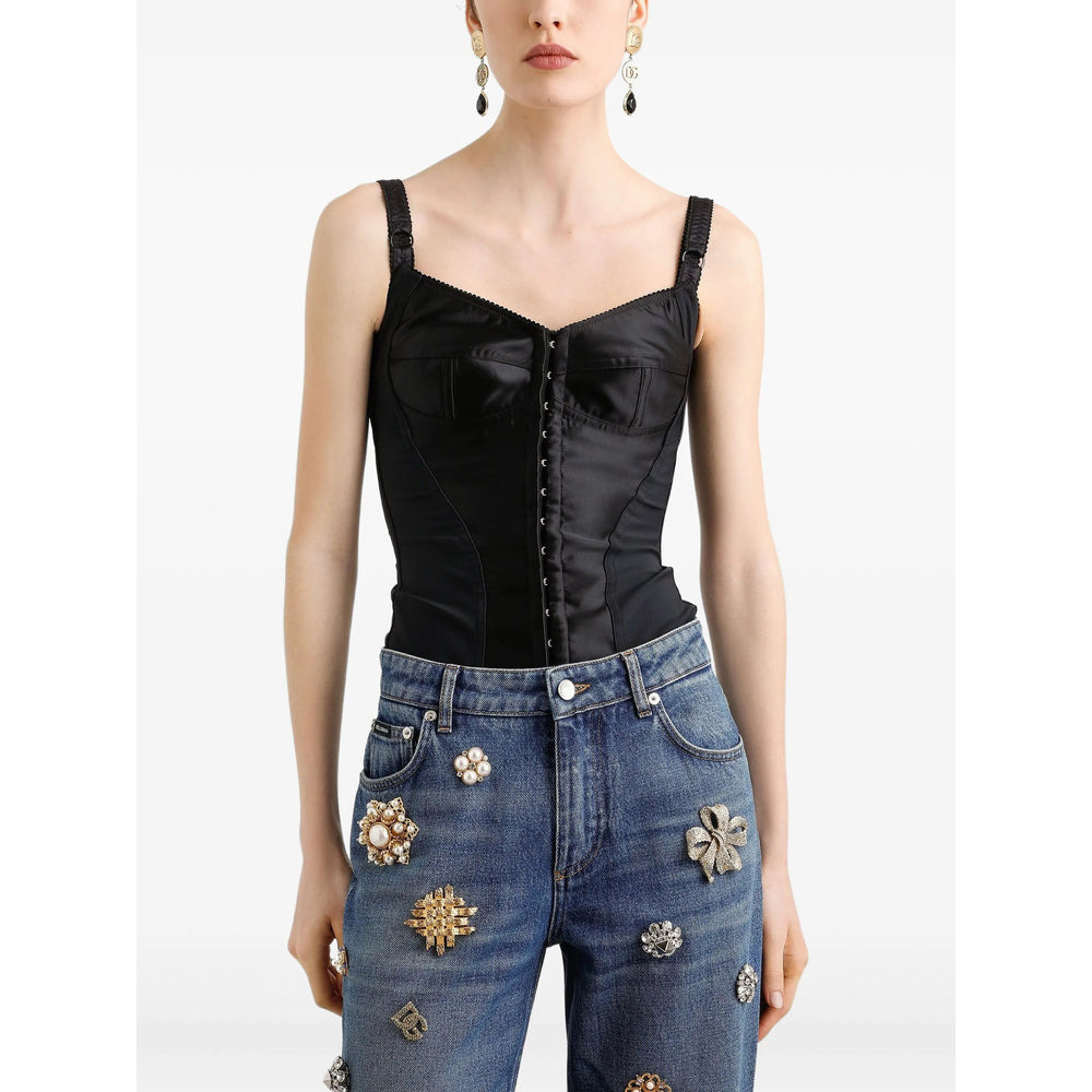 Dolce & Gabbana Black Tops - Vests & Tank Tops Women - 2