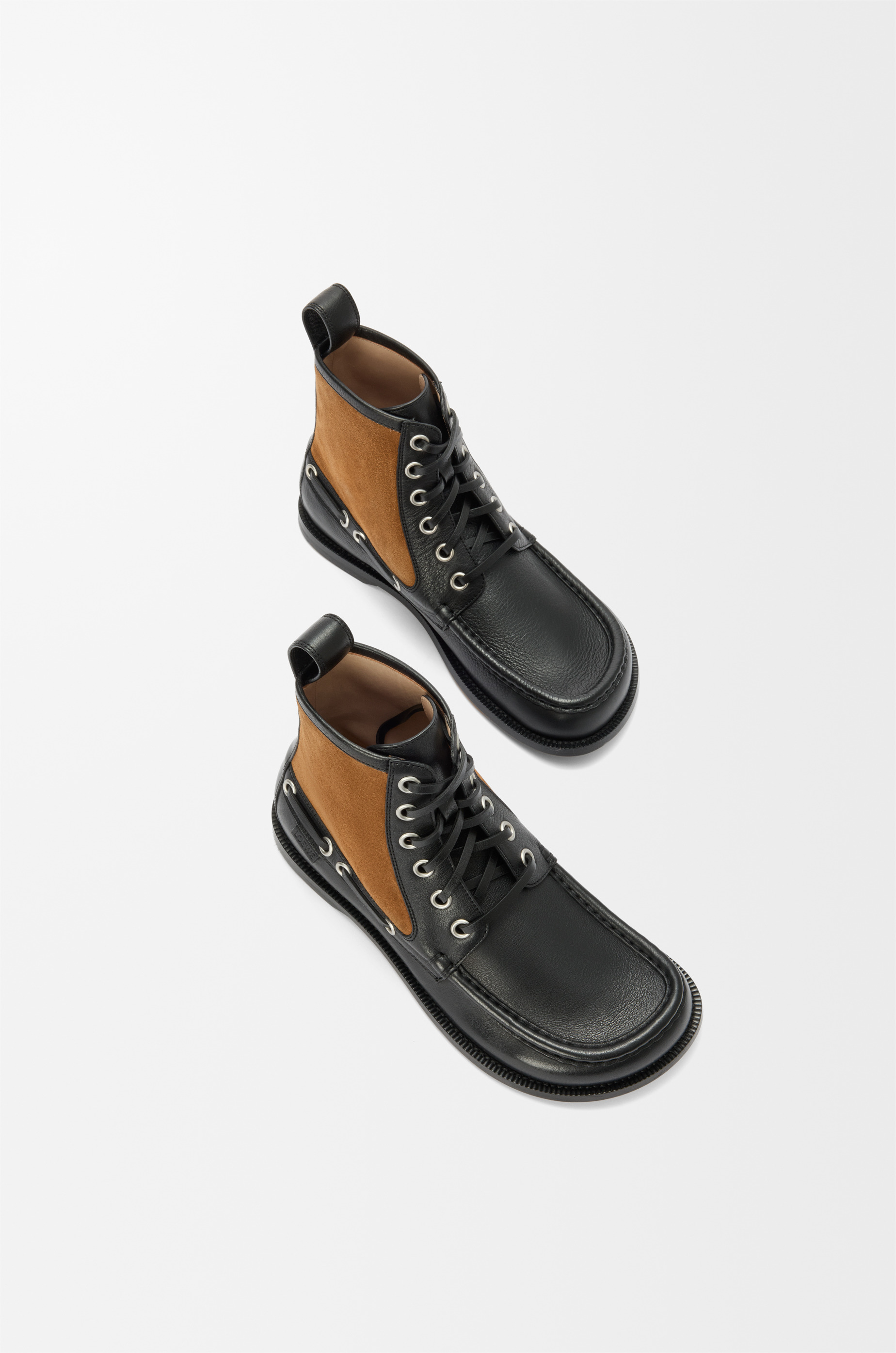 Campo loafer bootie in calfskin and suede calfskin - 4