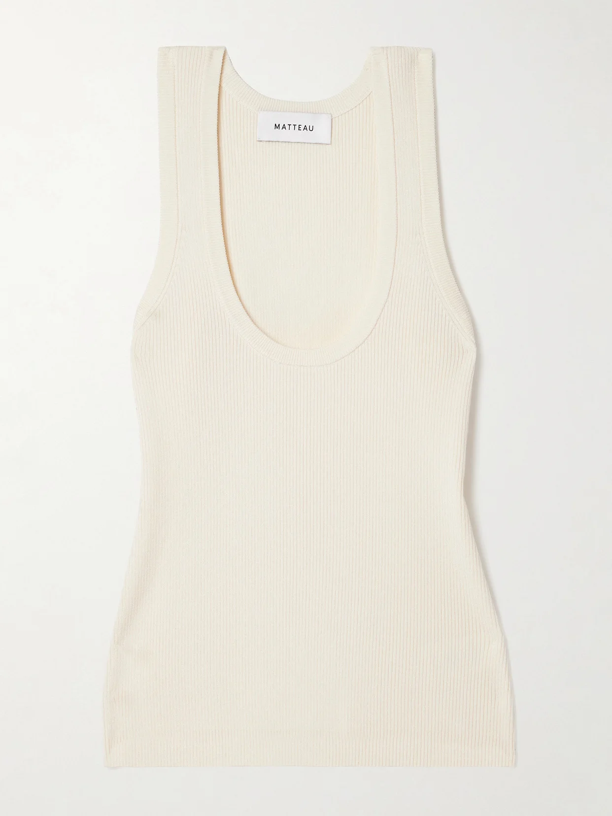 Ribbed-knit Tank - 1