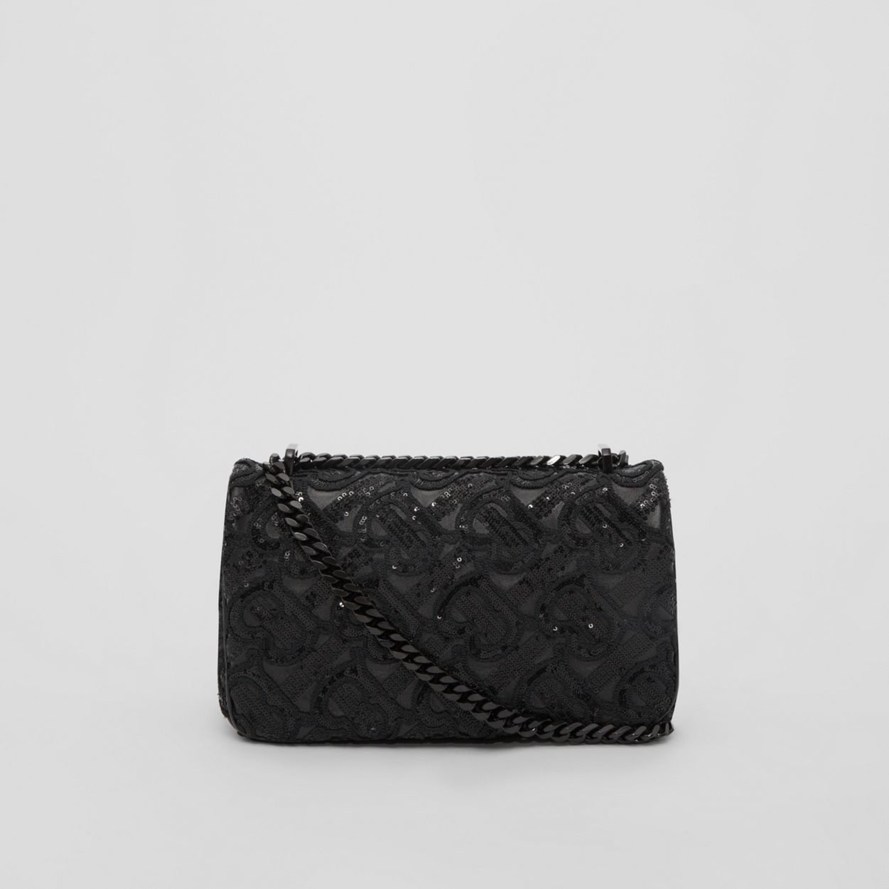 Sequinned Monogram Leather Small Lola Bag - 8