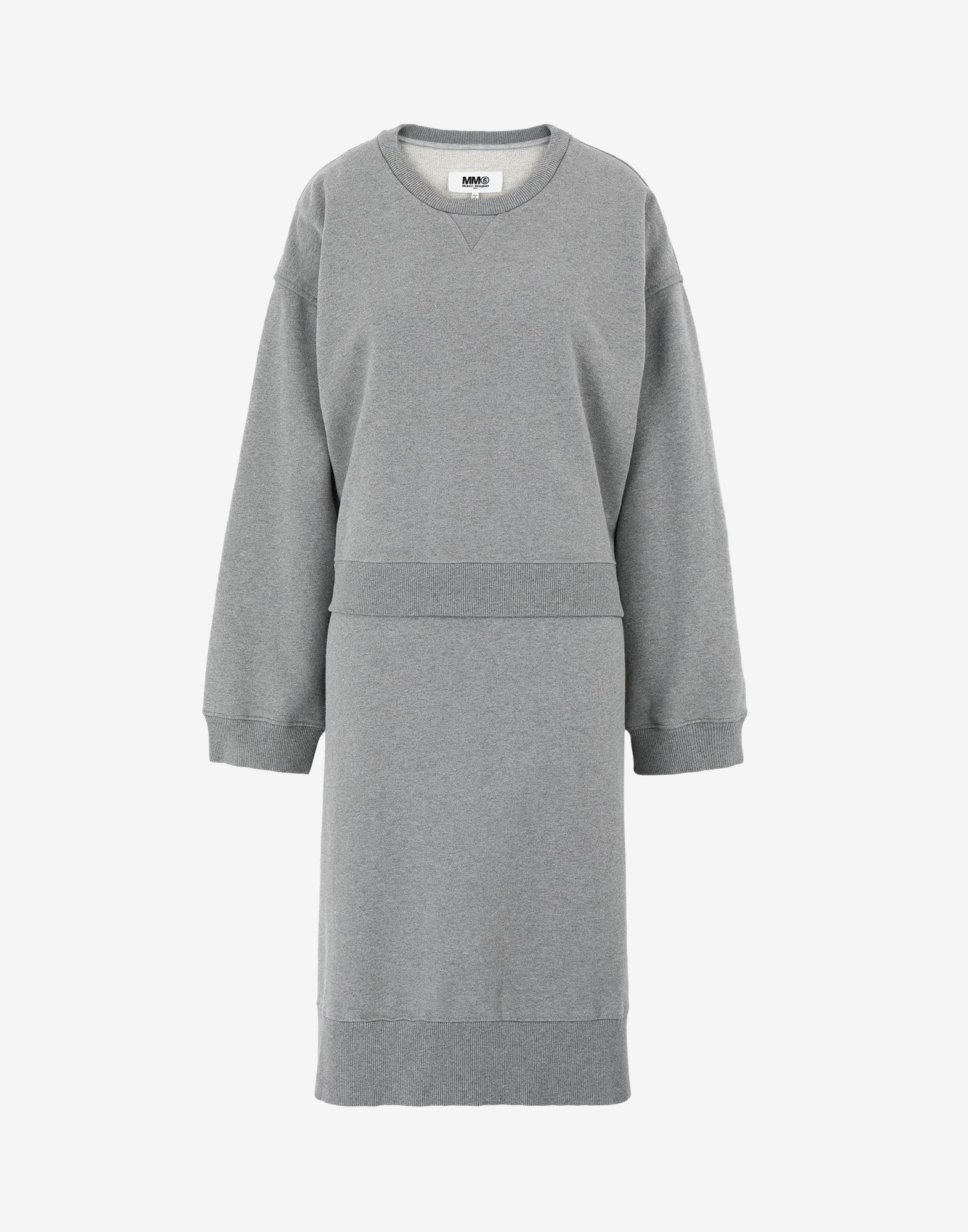 Loose rib sweatshirt dress - 1