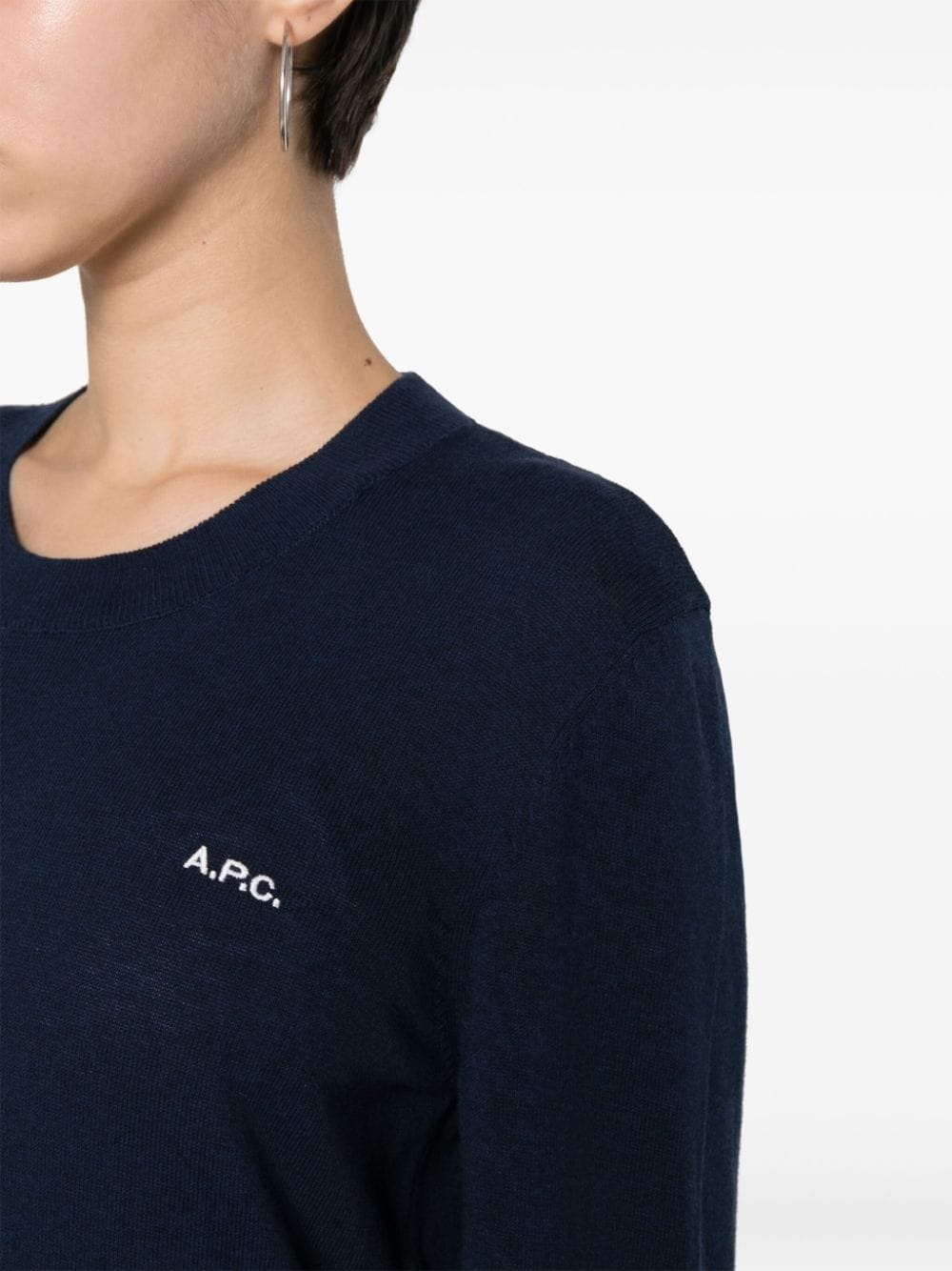 logo-embroidered jumper - 5