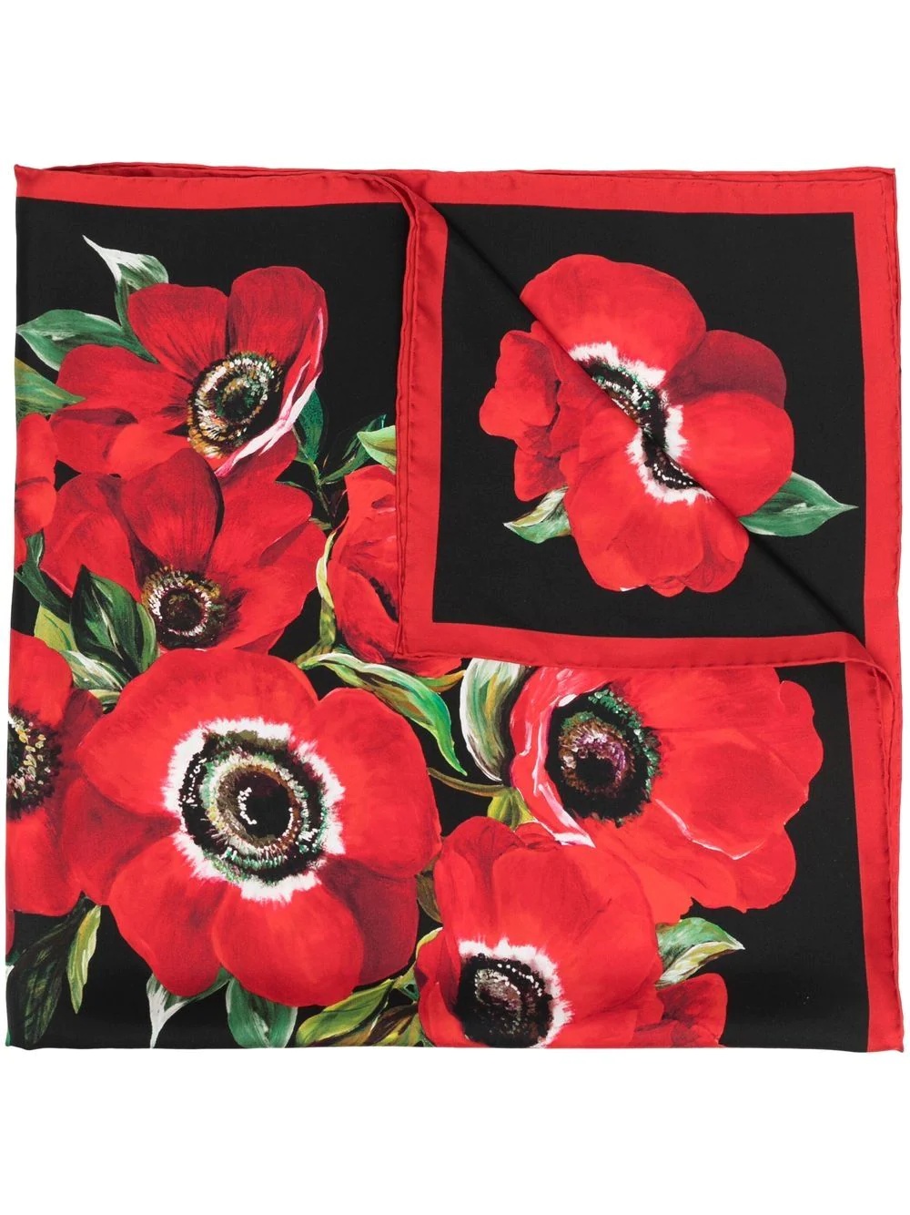 floral embroidered scarf - 1