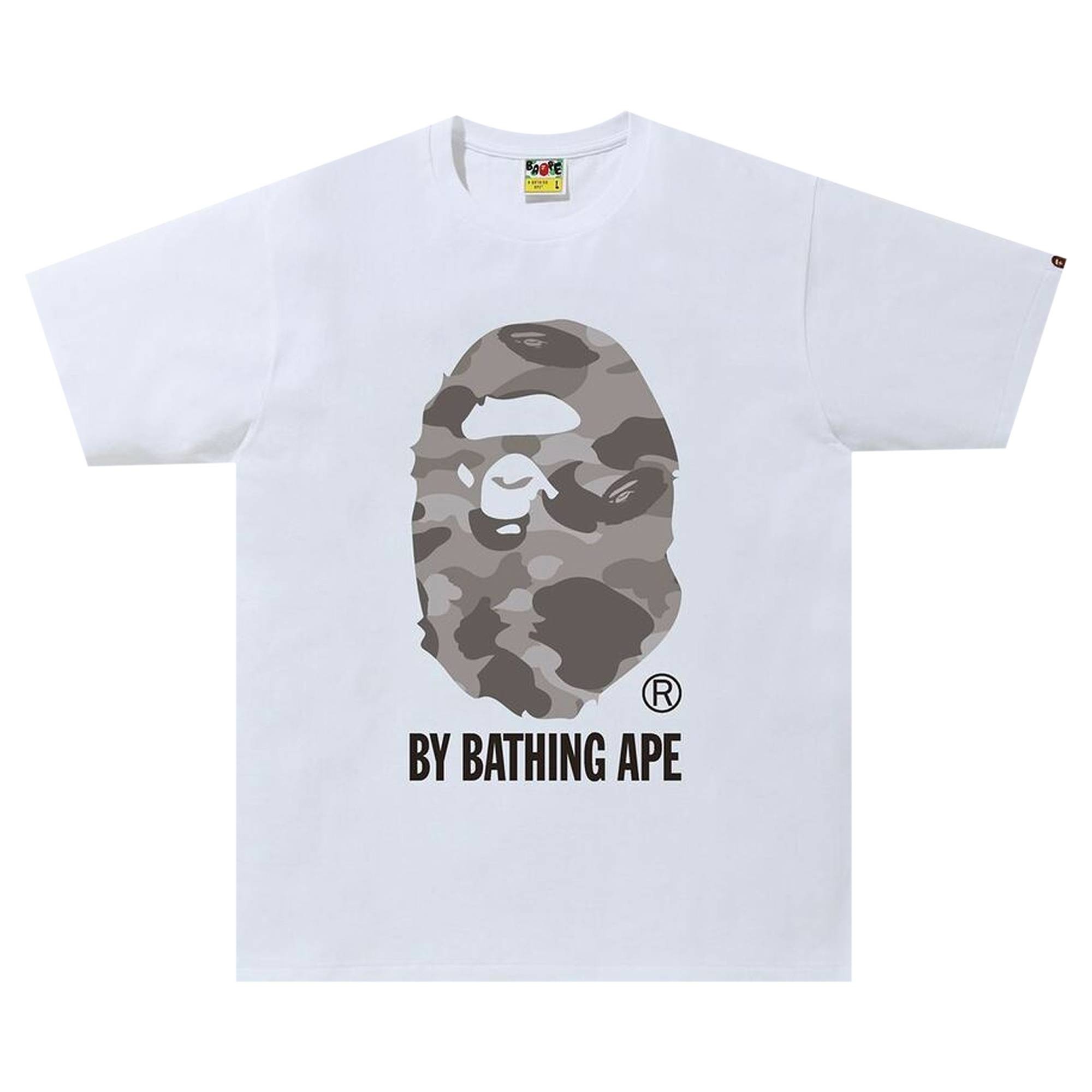 BAPE Color Camo Tee 'White/Grey' - 1