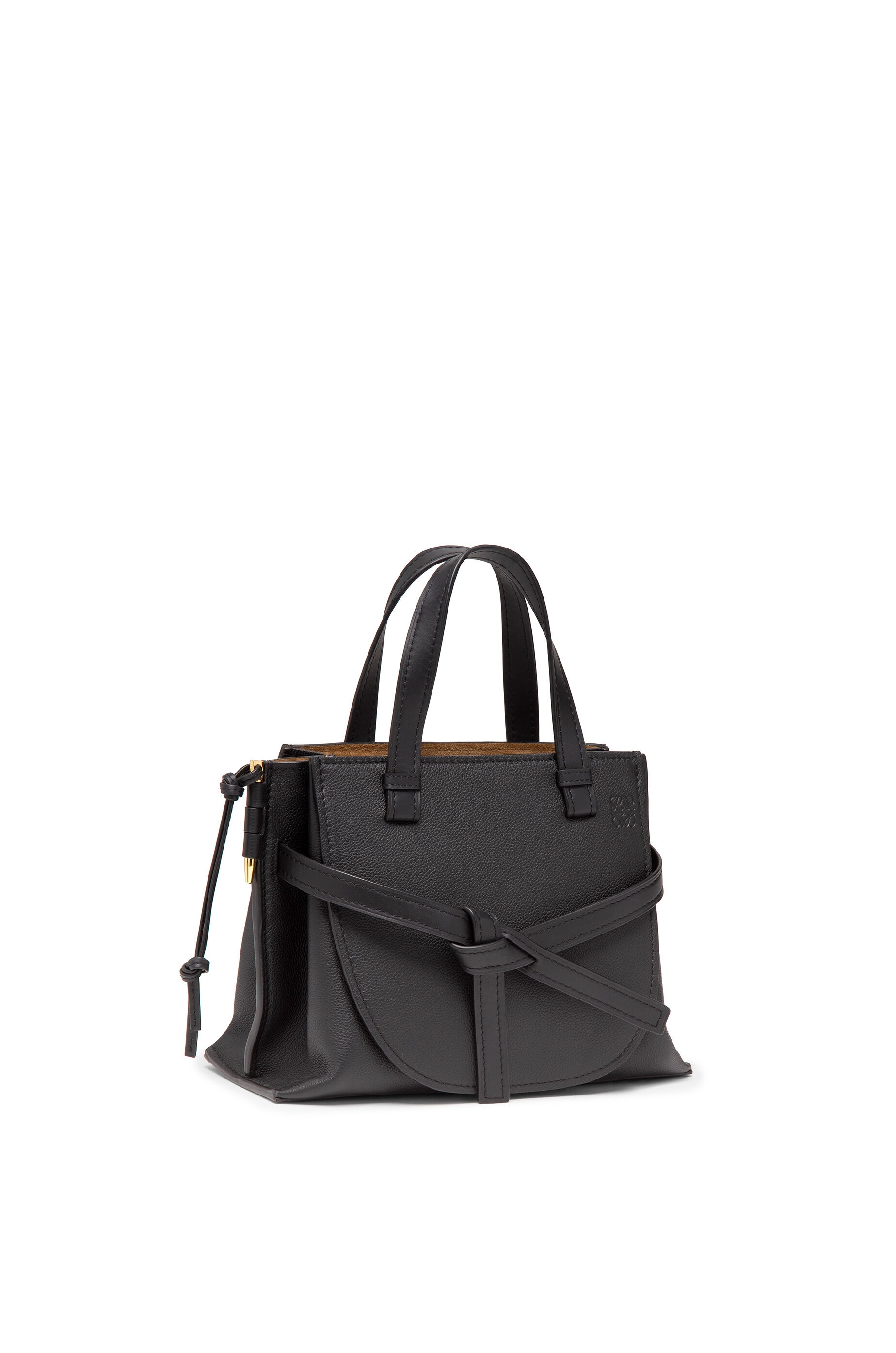 Small Gate Top Handle bag in soft grained calfskin - 7