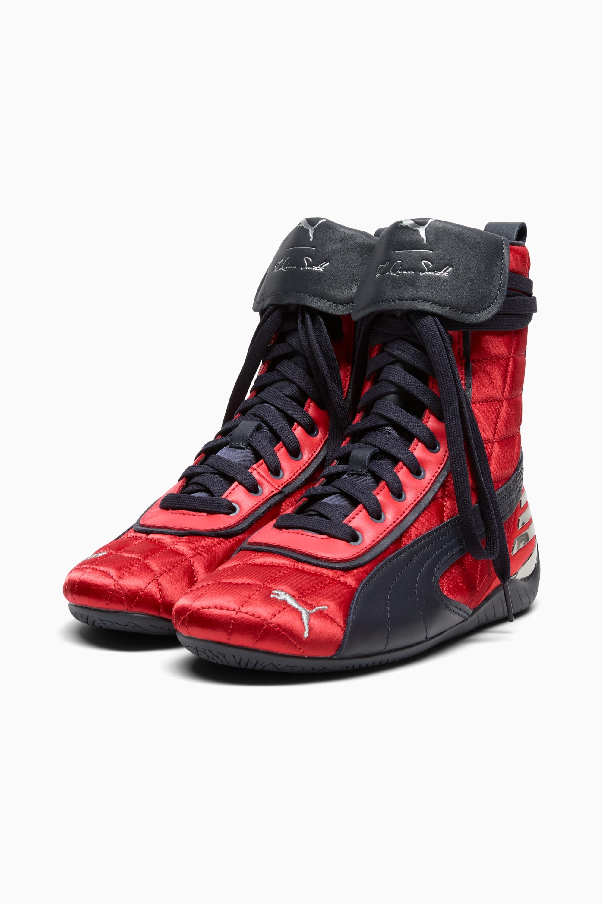 PUMA x LAQUAN SMITH Speedcat Mid Satin Women's Sneakers - 4