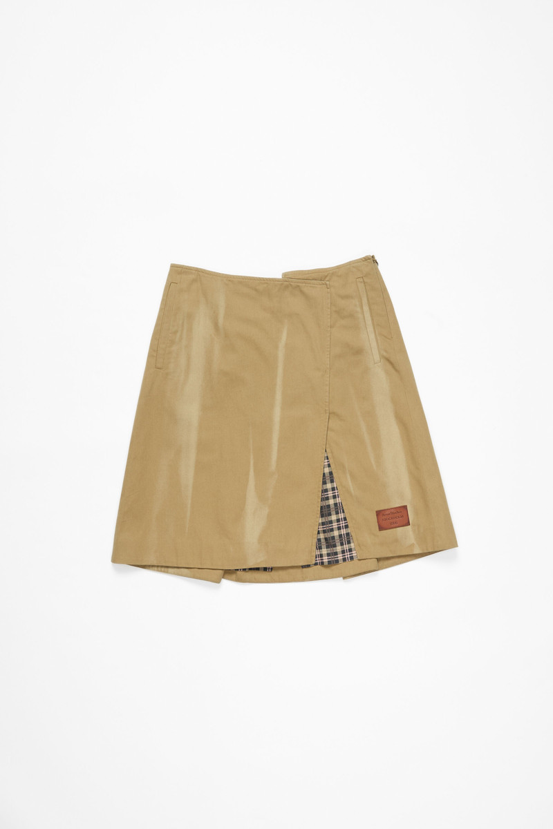 Twill skirt - Faded ochre - 1