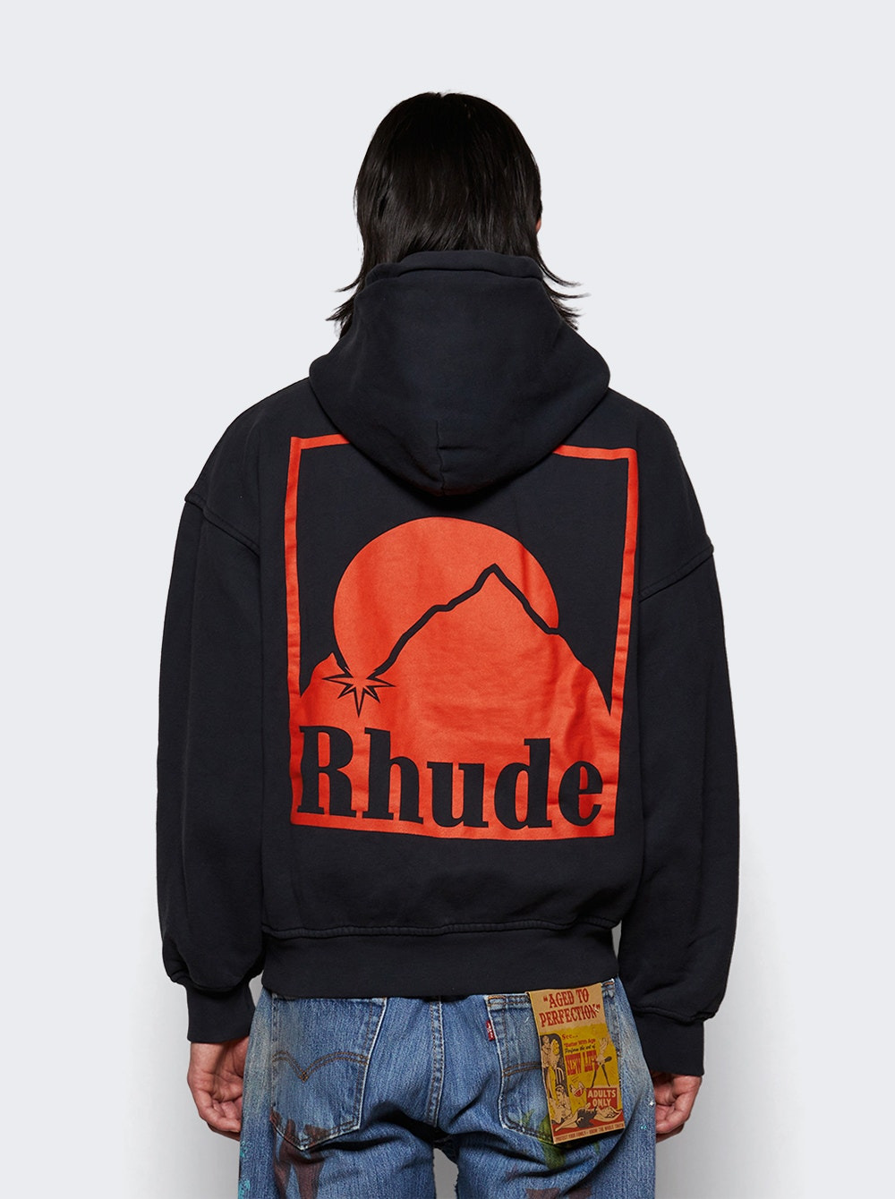 Moonlight Badge Full Zip Hoodie Black - 4