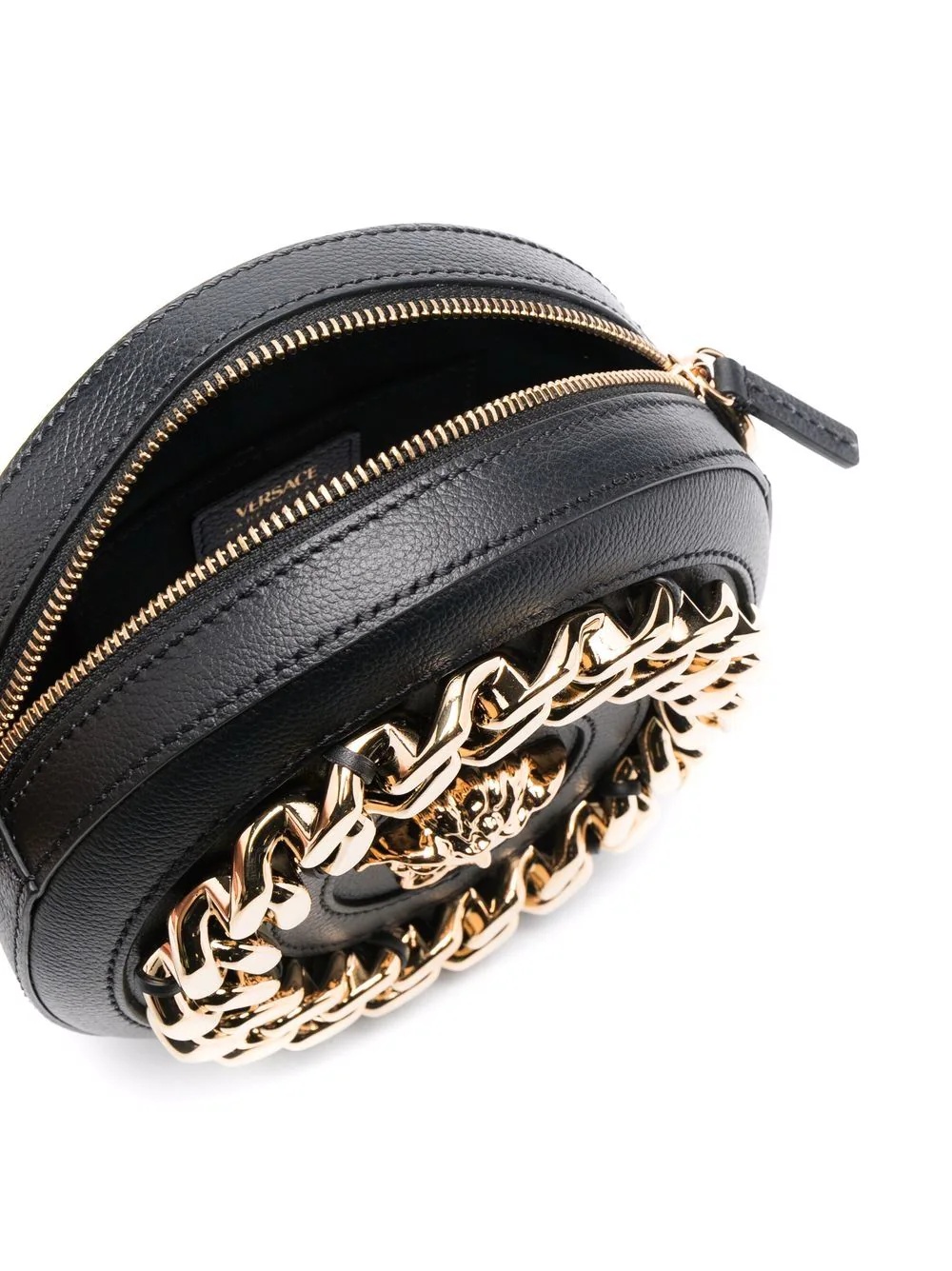 La Medusa round leather bag - 5