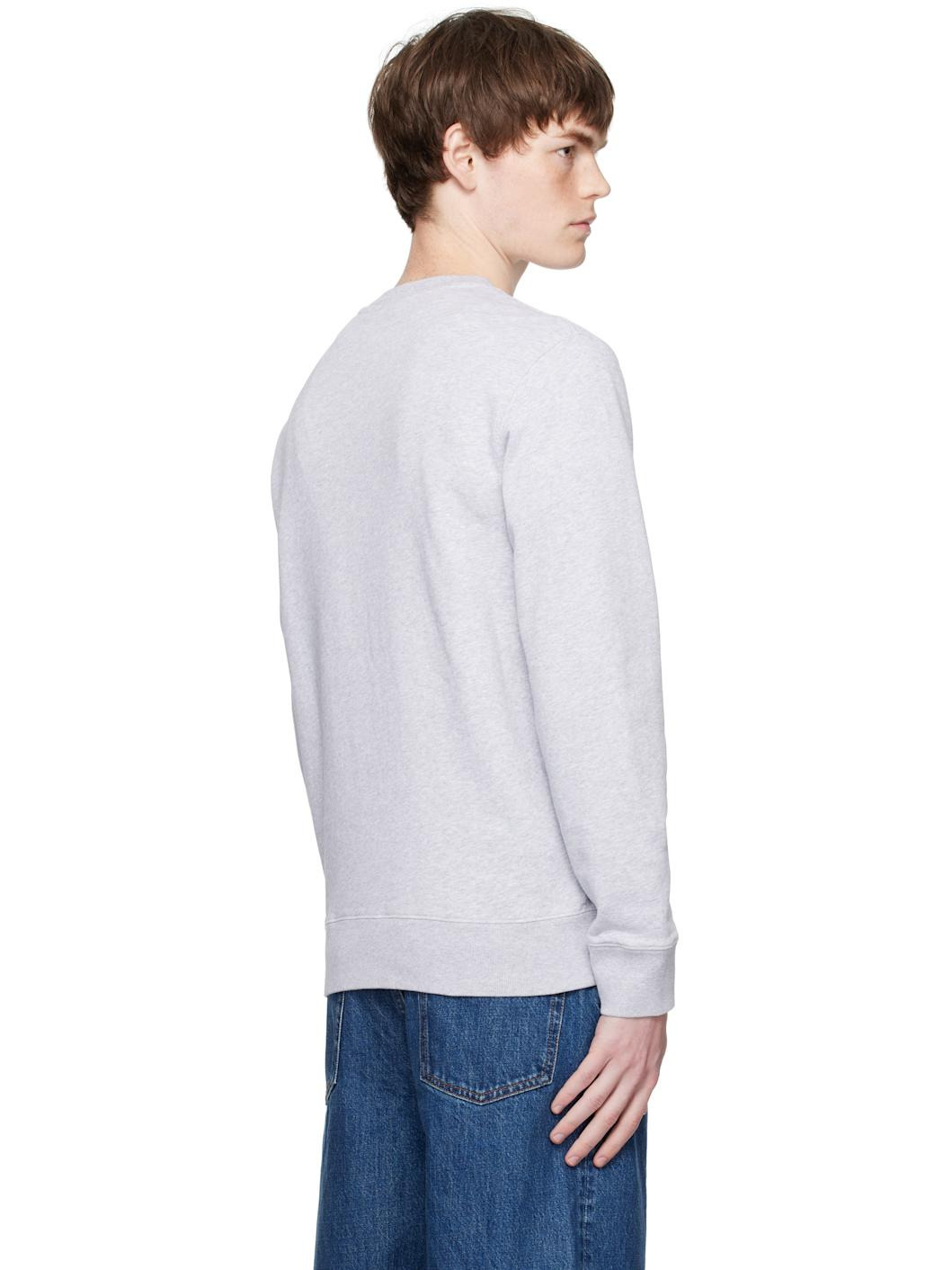 Gray Fox Head Patch Regular Sweatshirt - 3