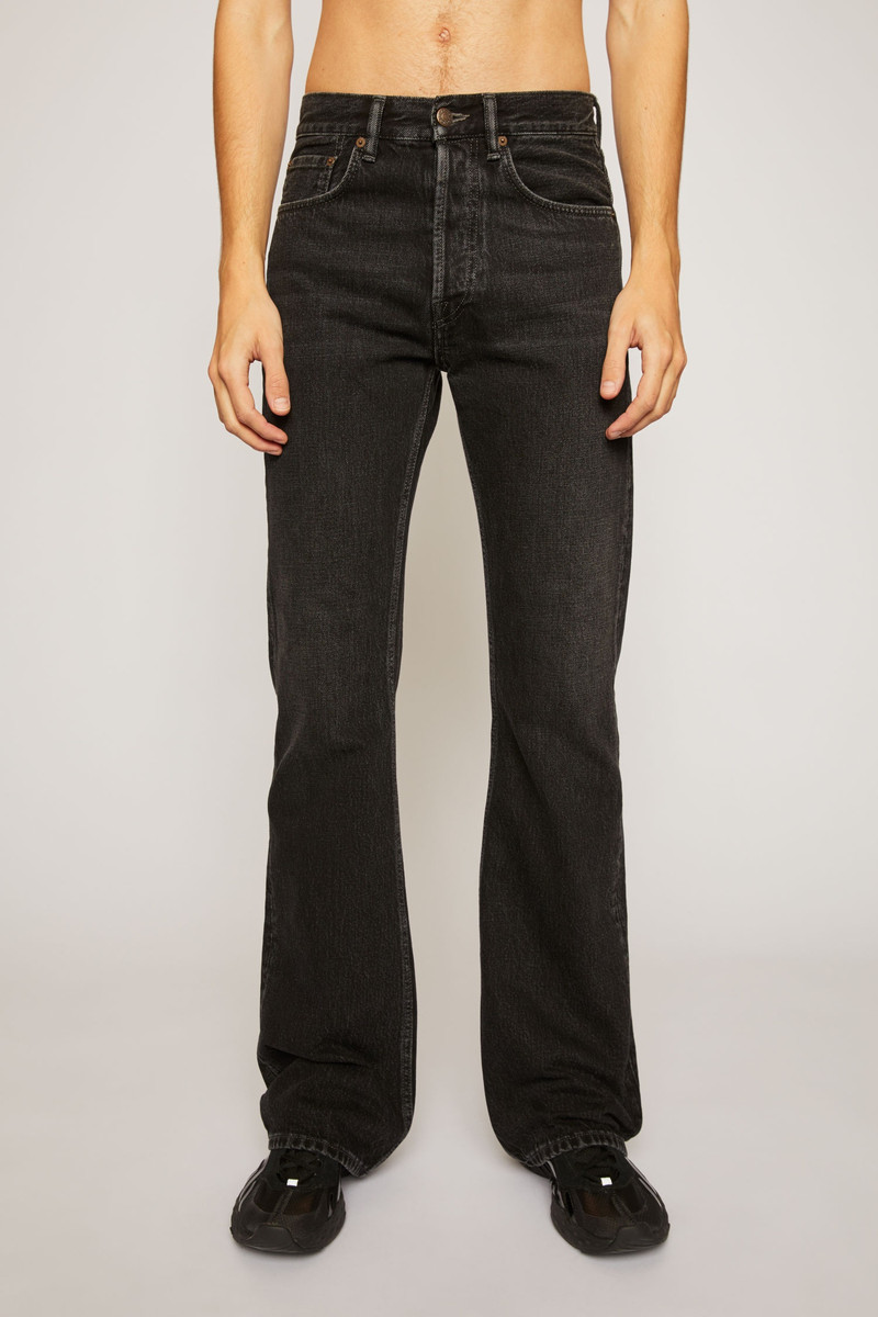 Acne Studios Relaxed bootcut jeans black outlook