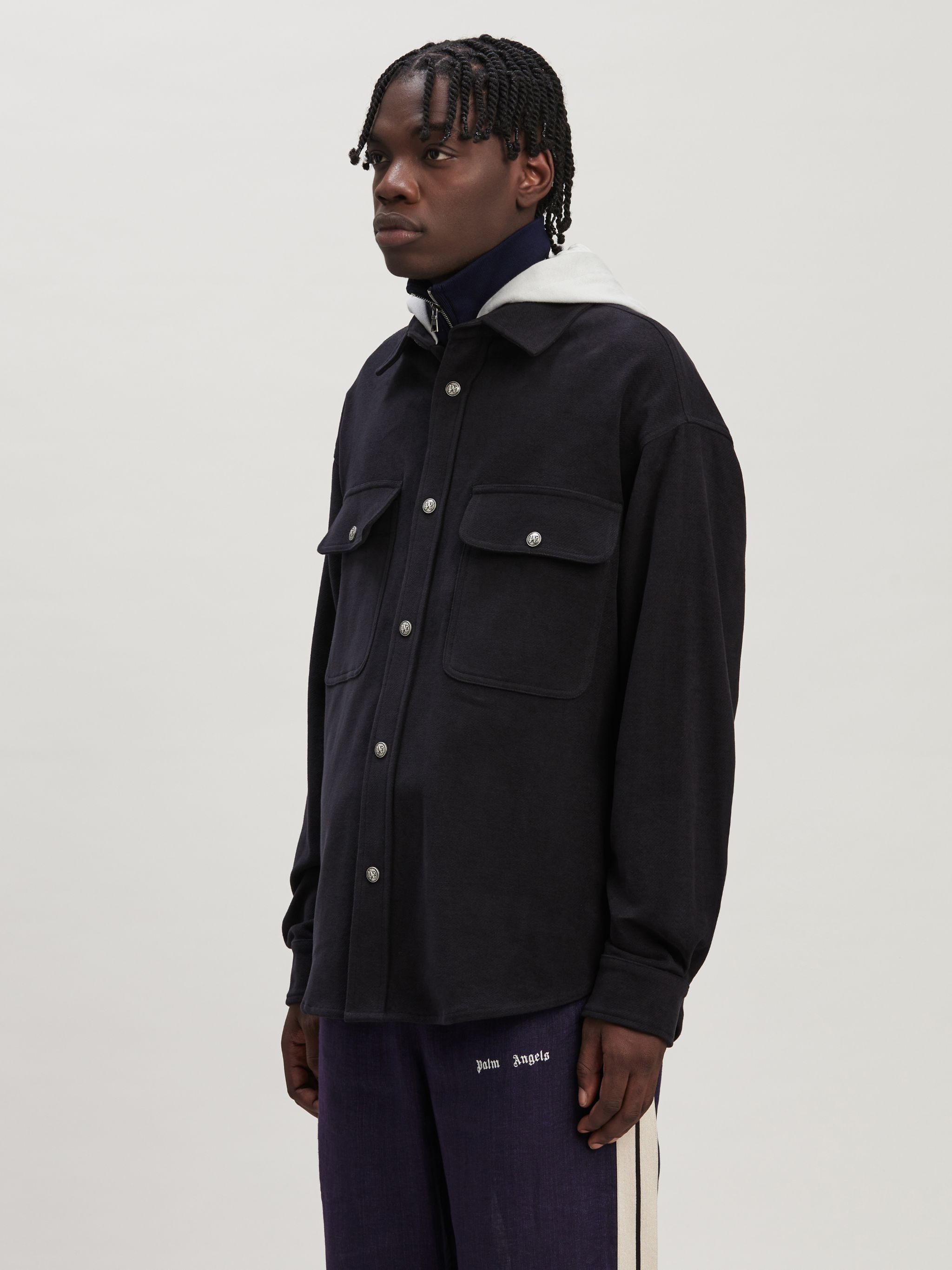 Monogram Hooded Overshirt - 4