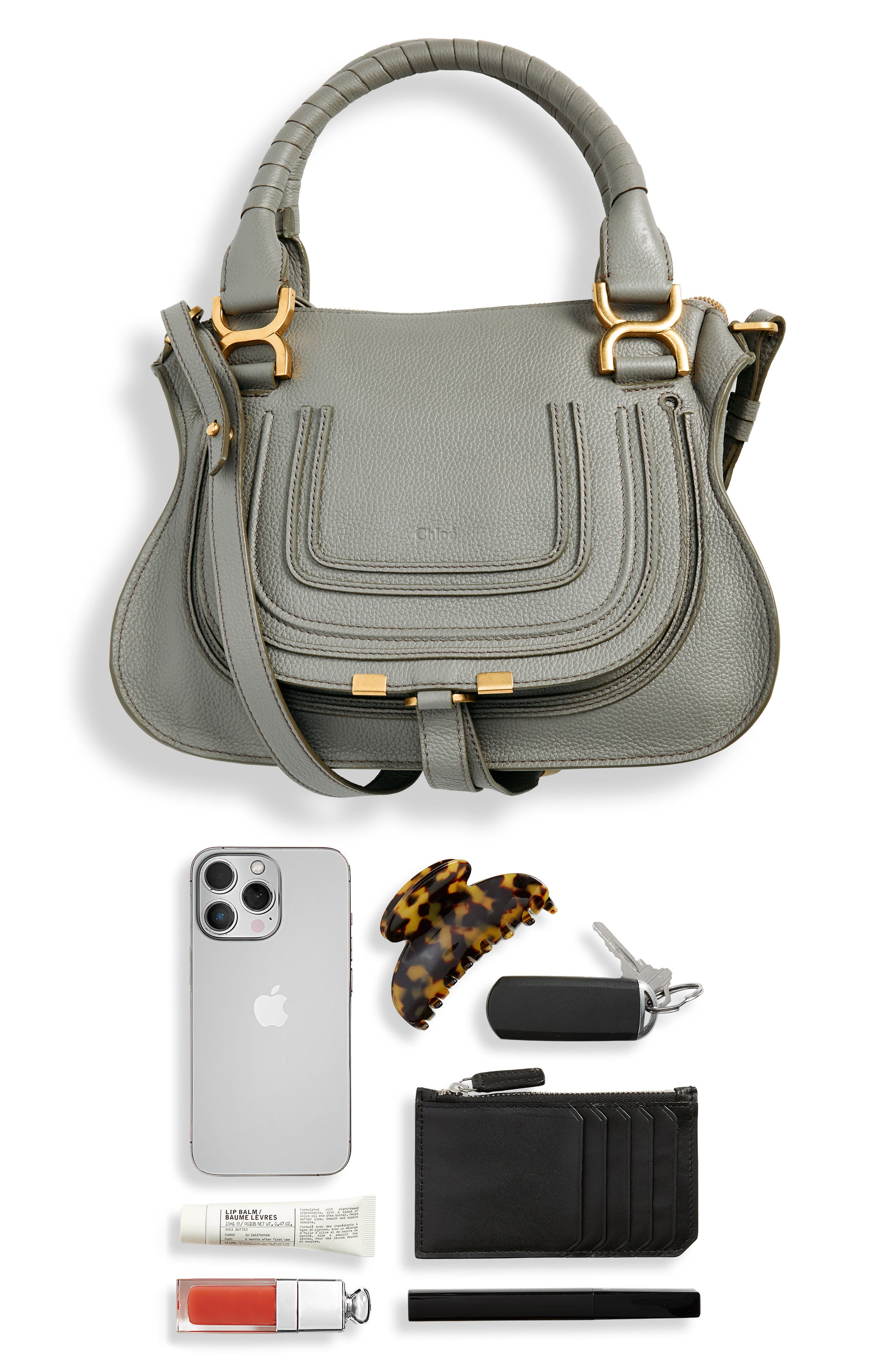 Small Marcie Leather Satchel - 8