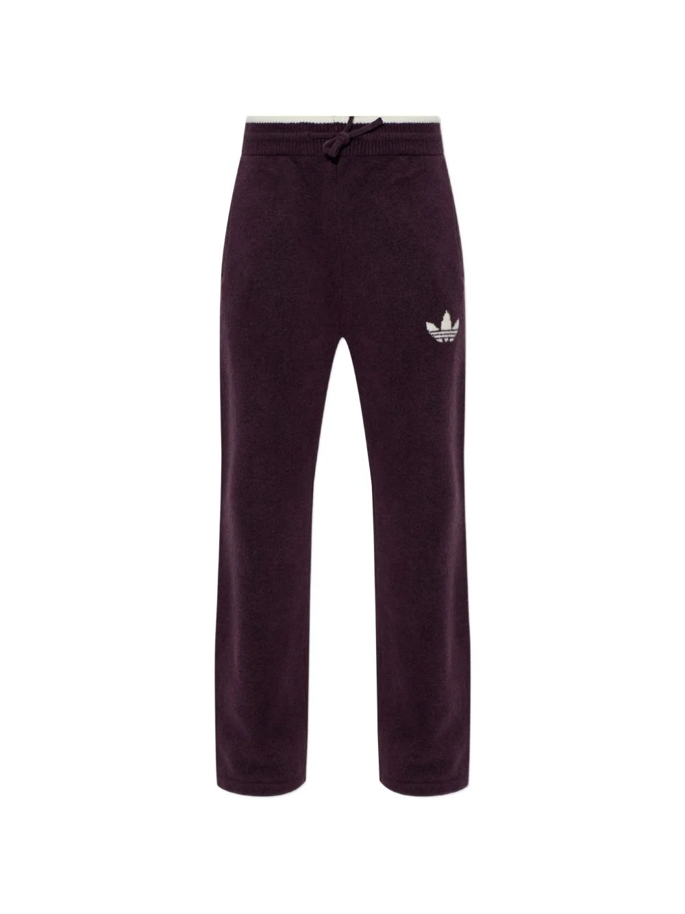 Trefoil-logo drawstring track pants - 1