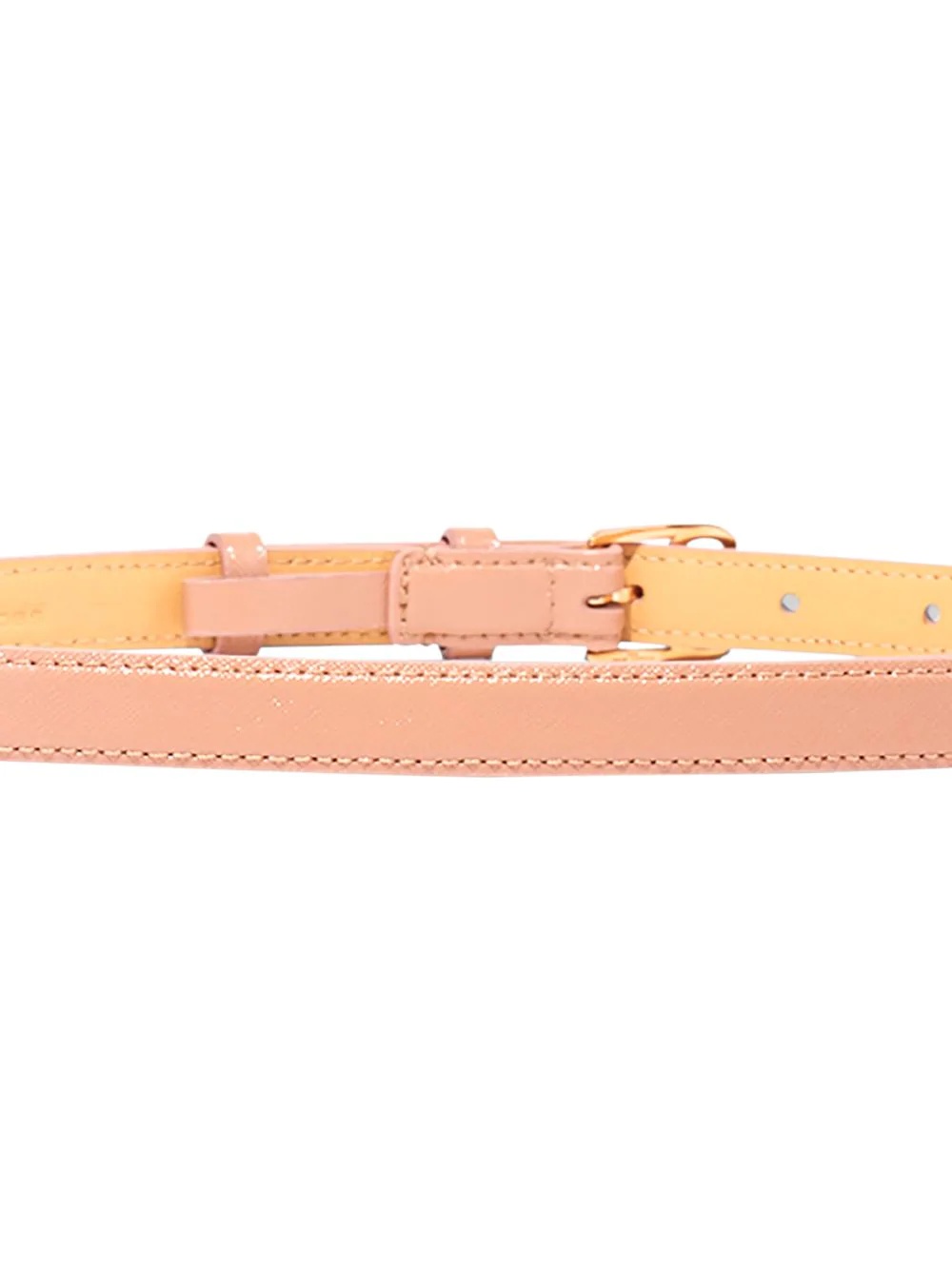 two-tone leather belt - 2