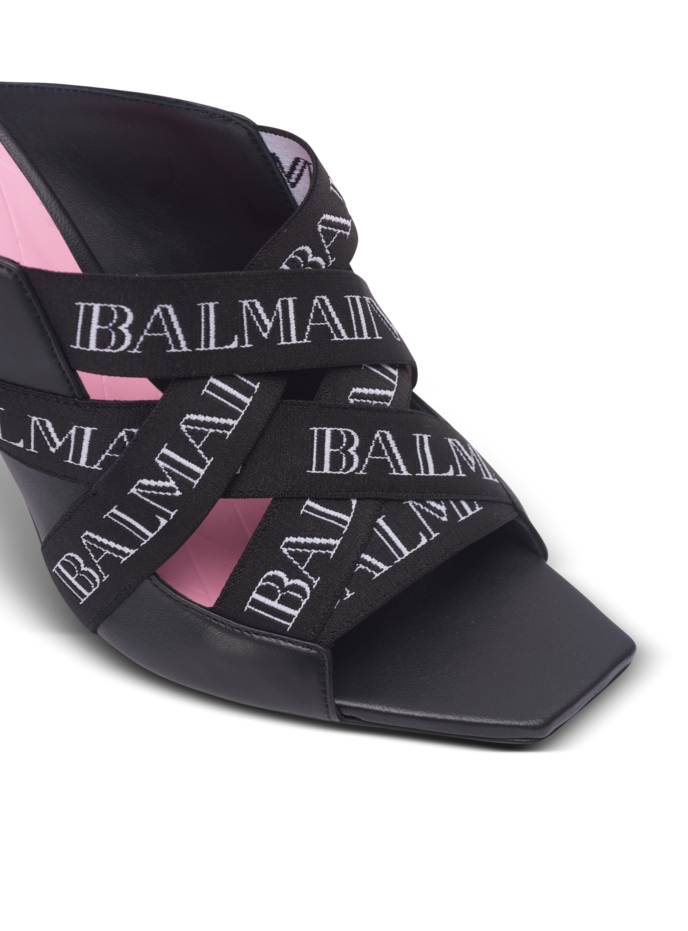 Ruby mules with Vintage Balmain straps - 7