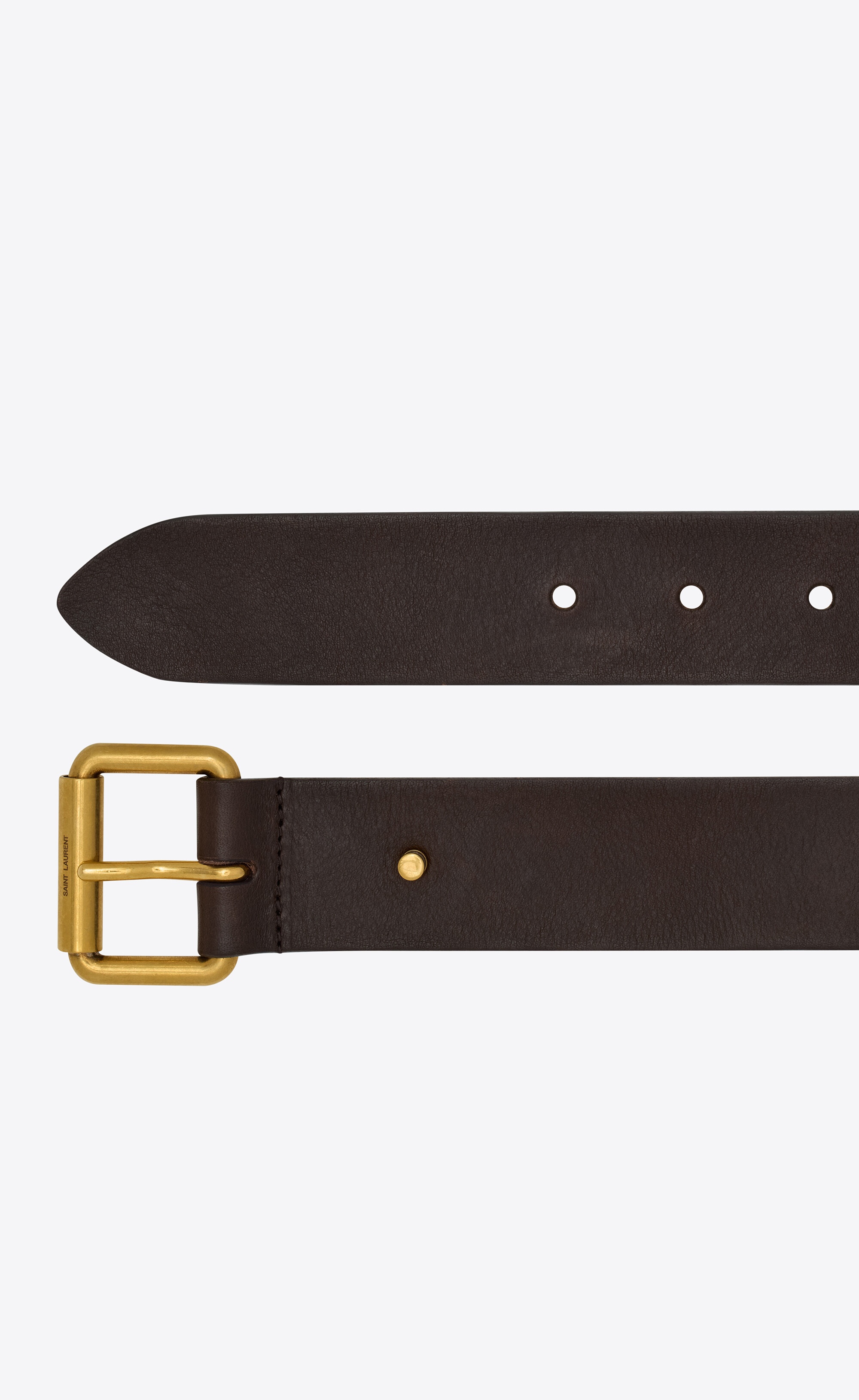 SAINT LAURENT motorcycle belt in leather - 789913AAC5S2281