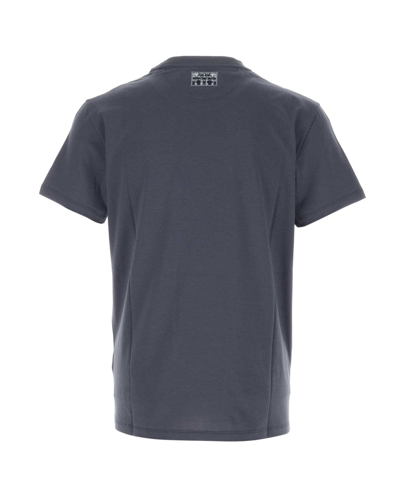Air Force Blue Cotton T-shirt - 2