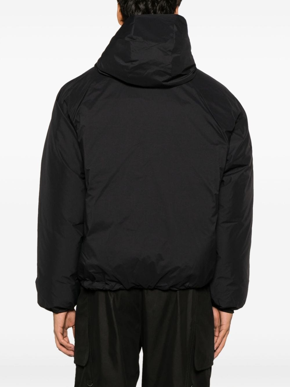 ripstop-texture asymmetrical zip-up jacket - 4