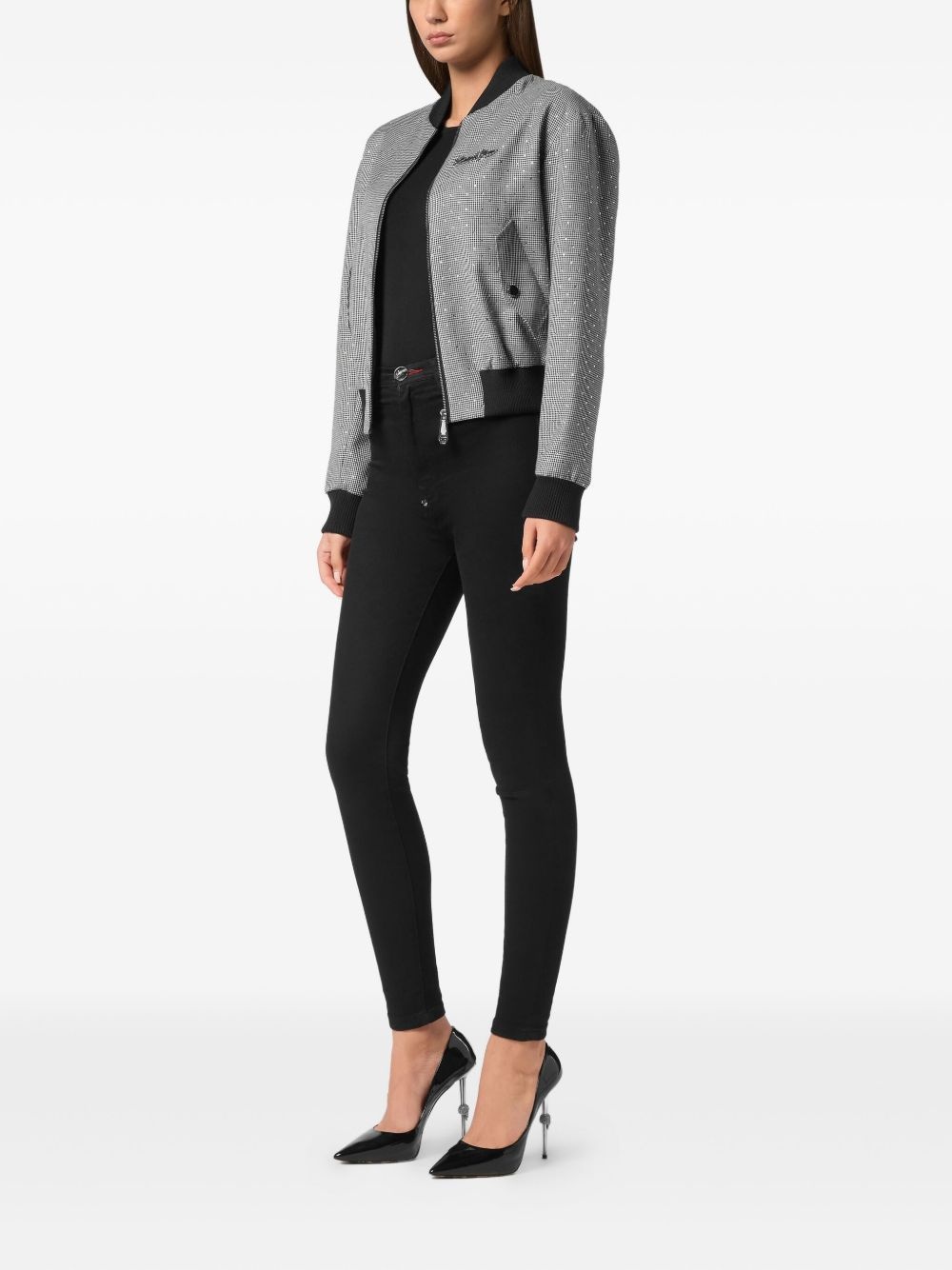 cropped bomber jacket - 2