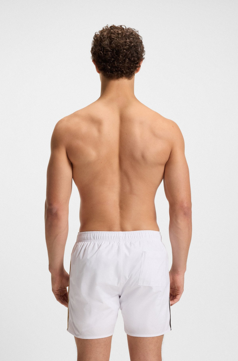 BOSS SWIM SHORTS WITH SIGNATURE STRIPE AND LOGO outlook