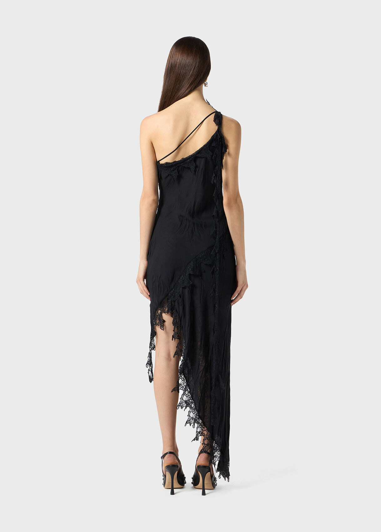 CHIFFON DRESS WITH LACE - 3