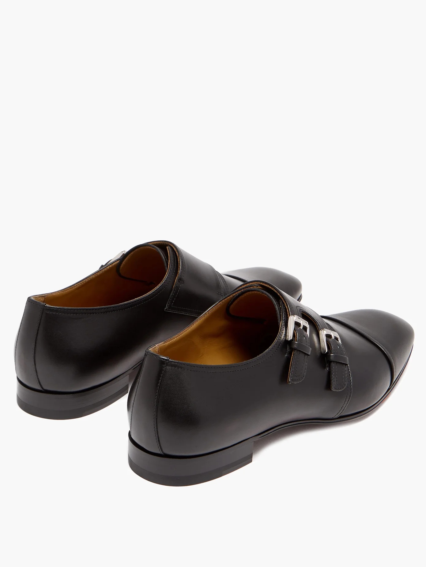 Mortimer monk-strap leather shoes - 4