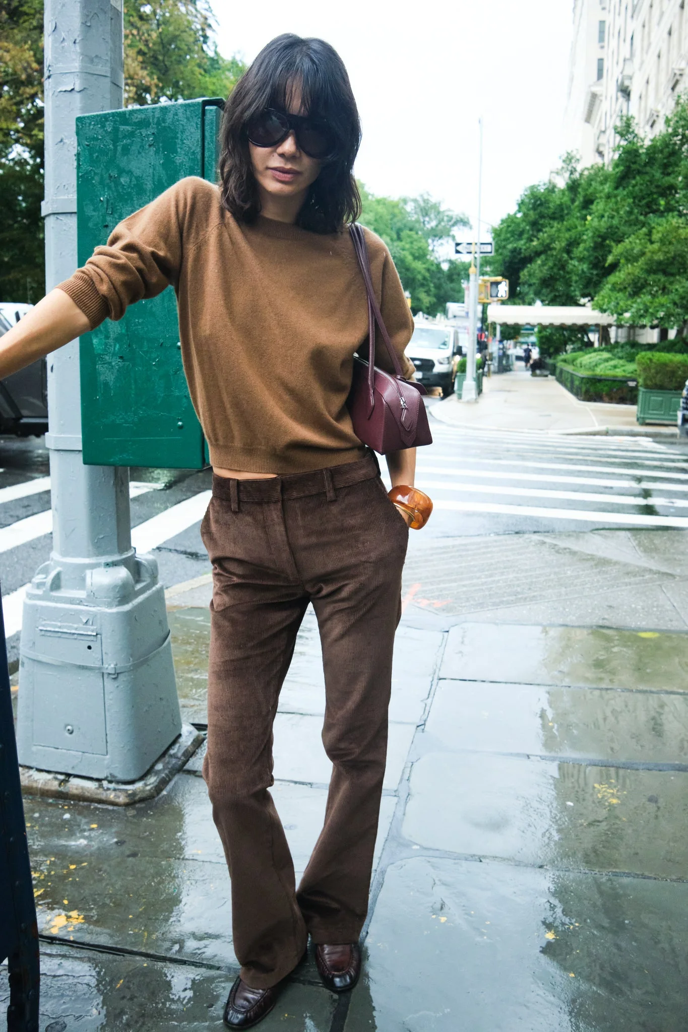 CORDUROY MICRO FLARE TROUSERS - 1