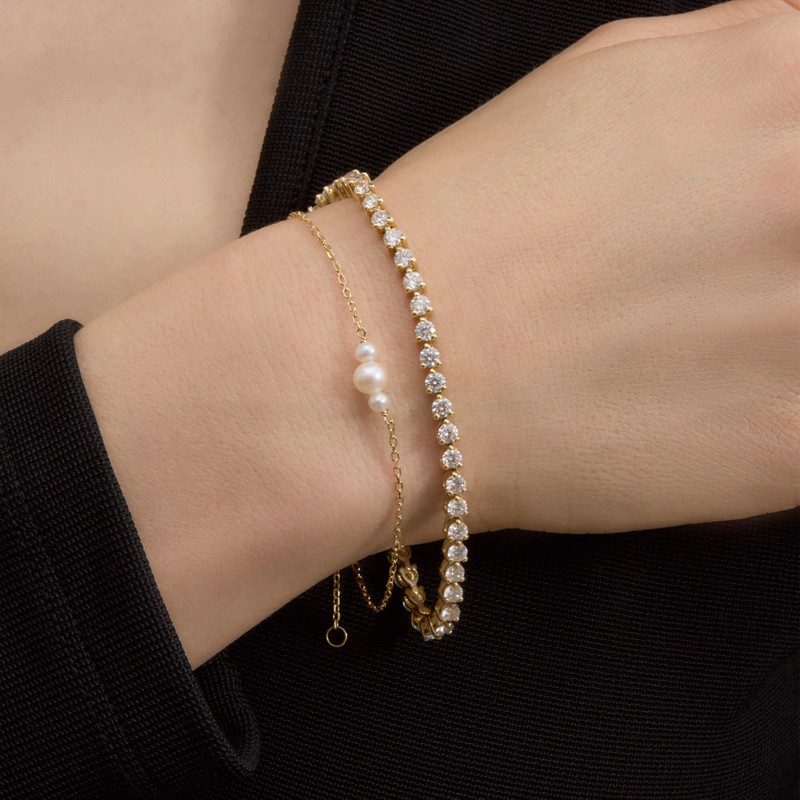 Pearl Trio Bracelet 5