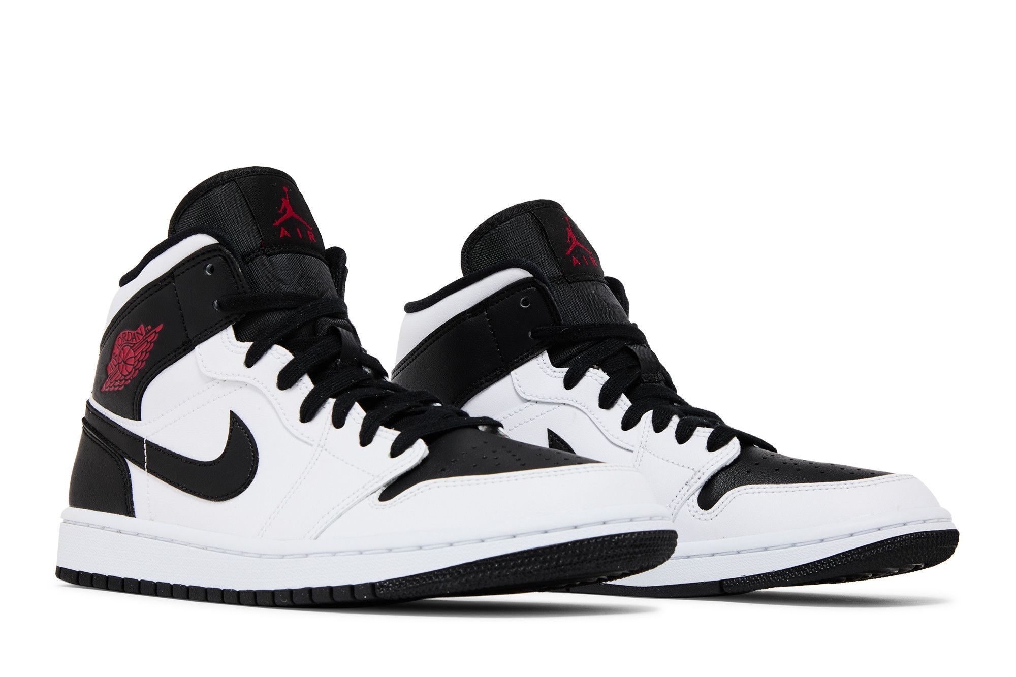 Wmns Air Jordan 1 Mid 'White Black' - 8