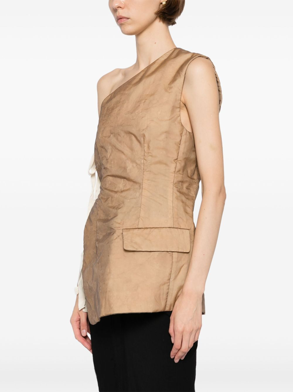 asymmetric mini dress - 3