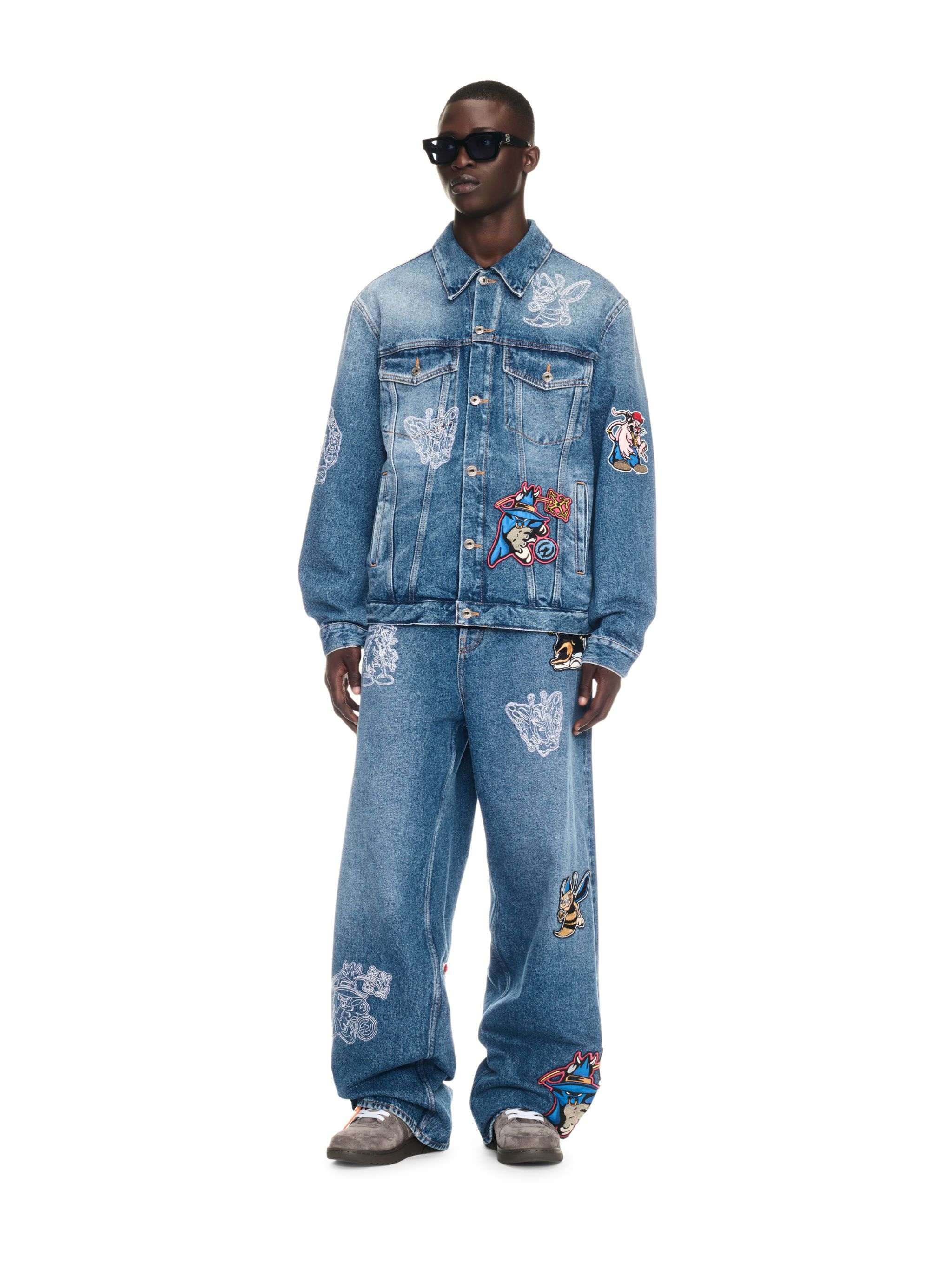 Blue Character Skate Denim Jacket - 2