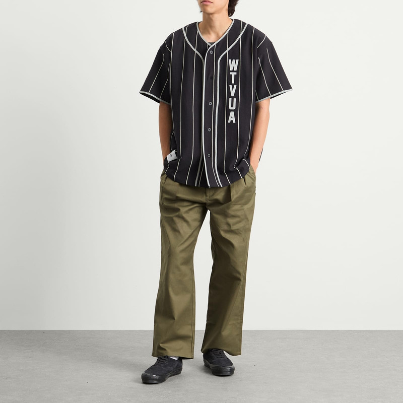 WTAPS WTAPS Stripe Baseball Shirt outlook