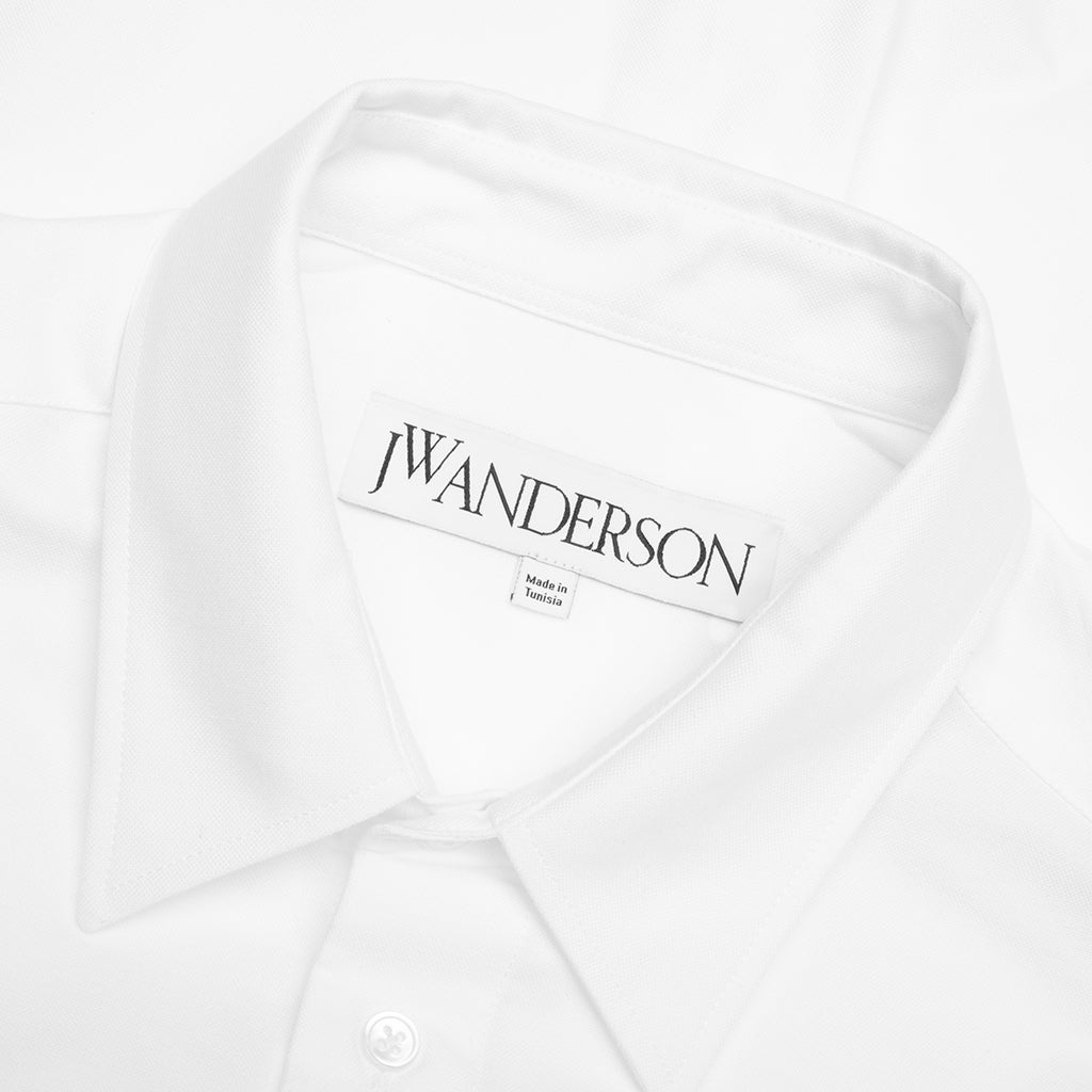 CLASSIC FIT COTTON OXFORD SHIRT - WHITE - 3