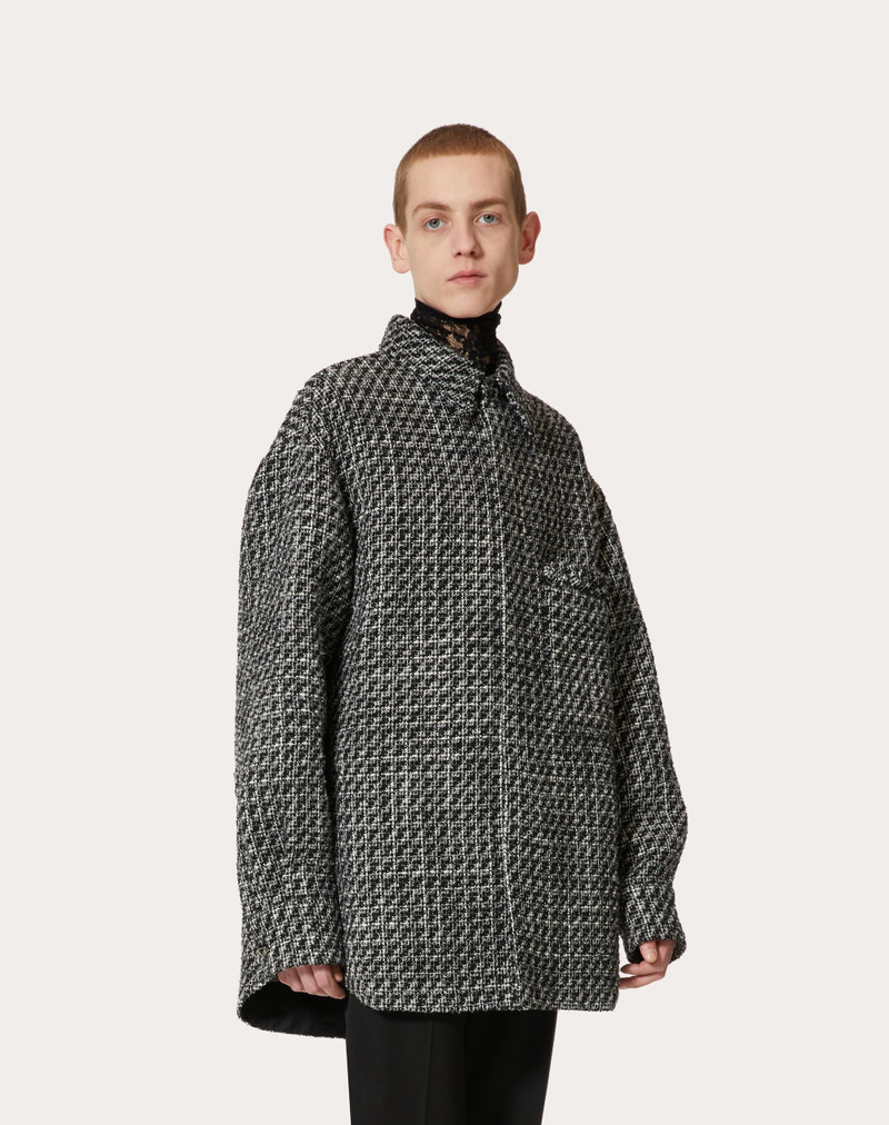TWEED BOUCLÉ WOOL OVERSHIRT 3