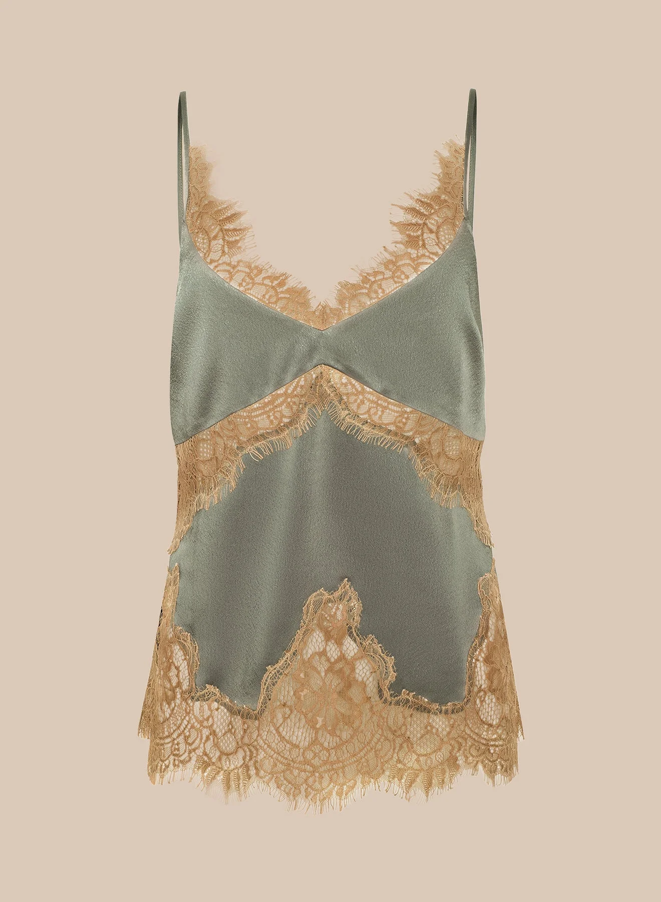 Mitsu Silk Lace Camisole - 1