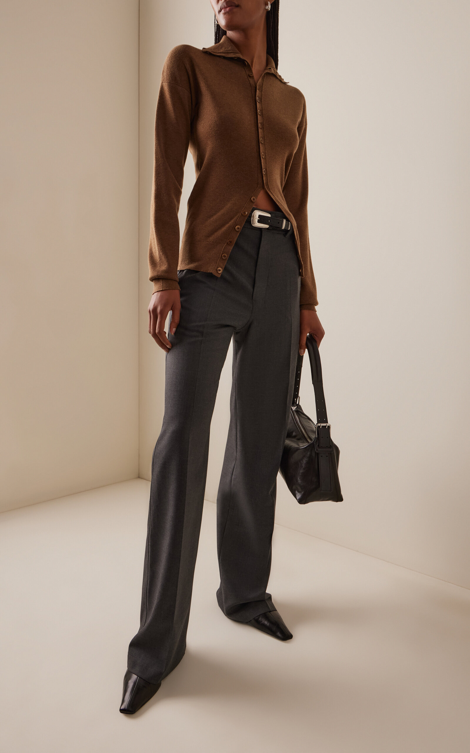 Straight Tailored Pants grey - 2