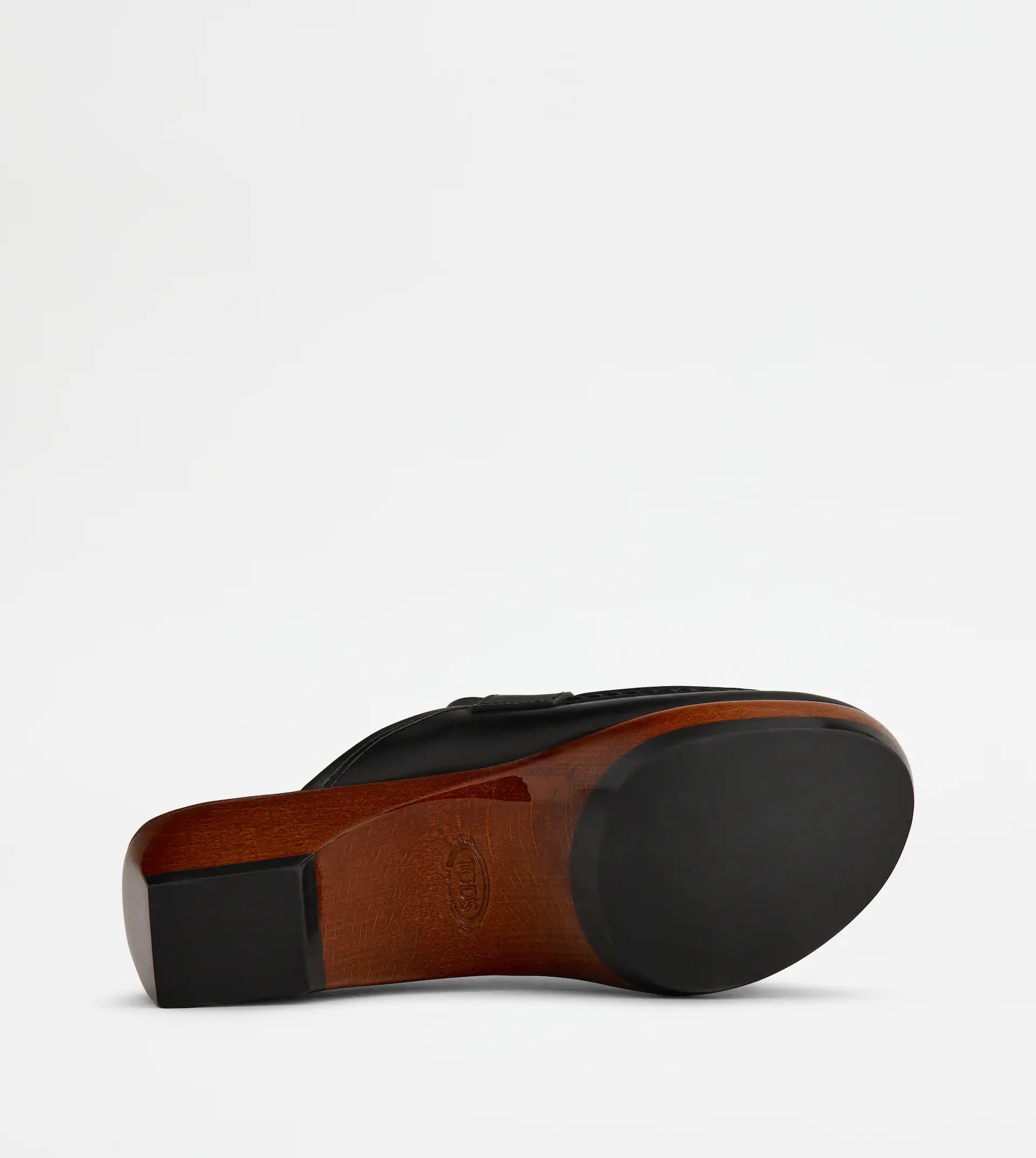MULES IN LEATHER - BLACK - 4