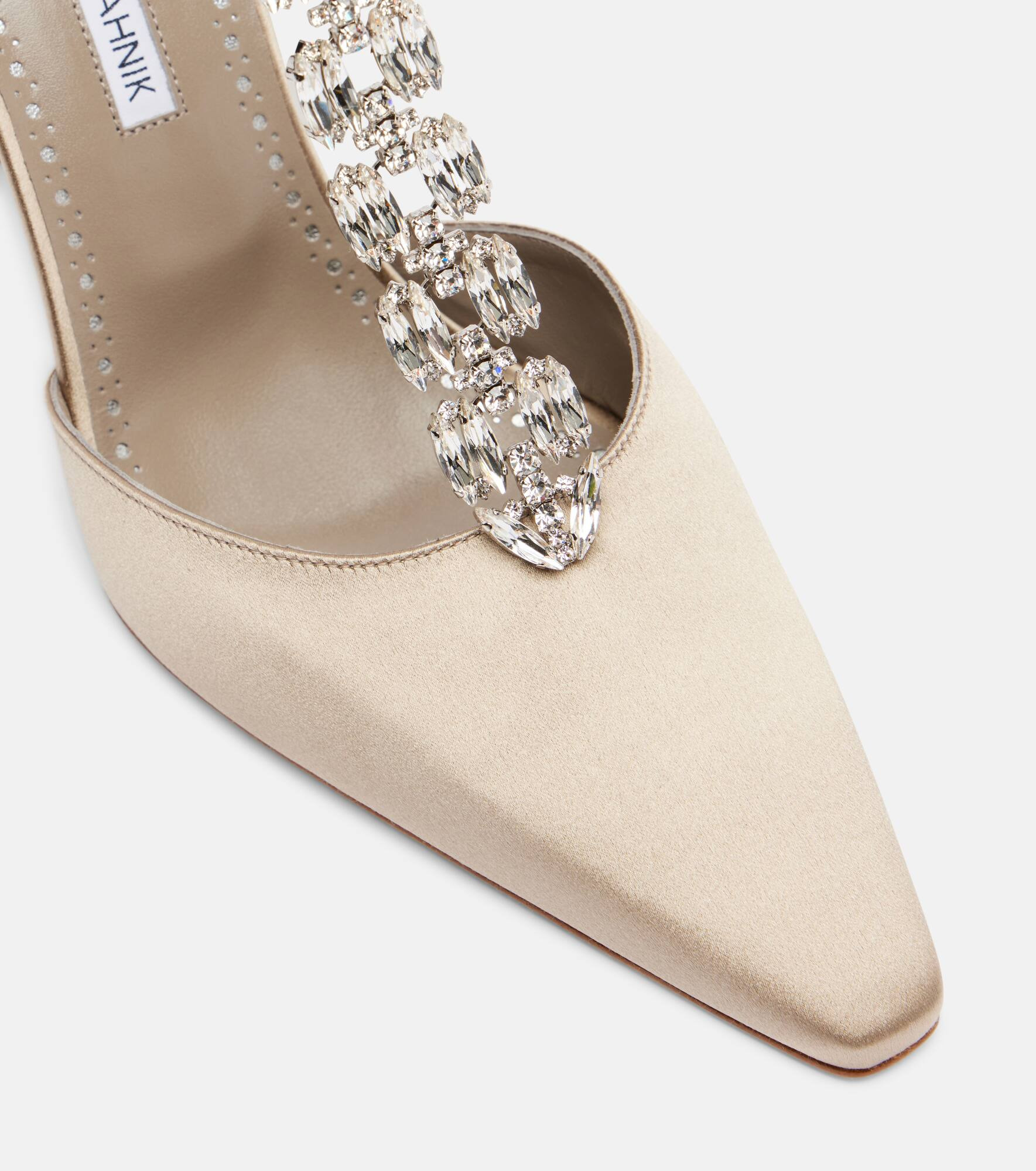 Molara embellished satin pumps - 5