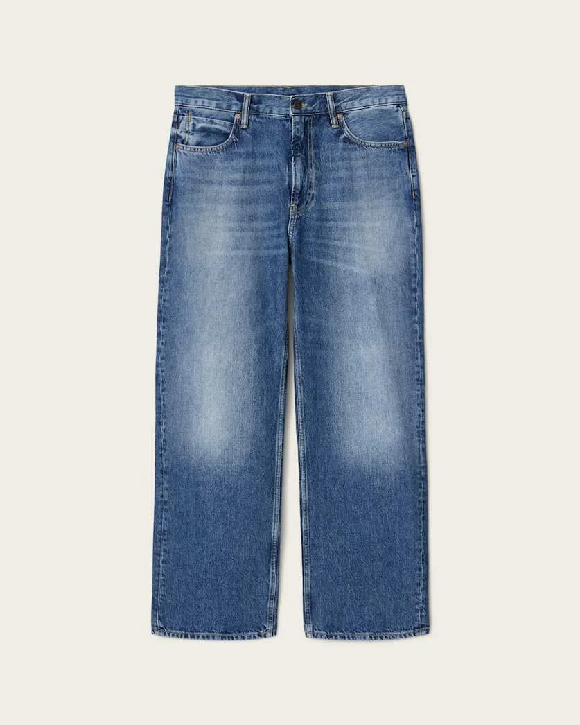 MULLEN STRAIGHT LEG LOOSE DENIM JEANS - 1