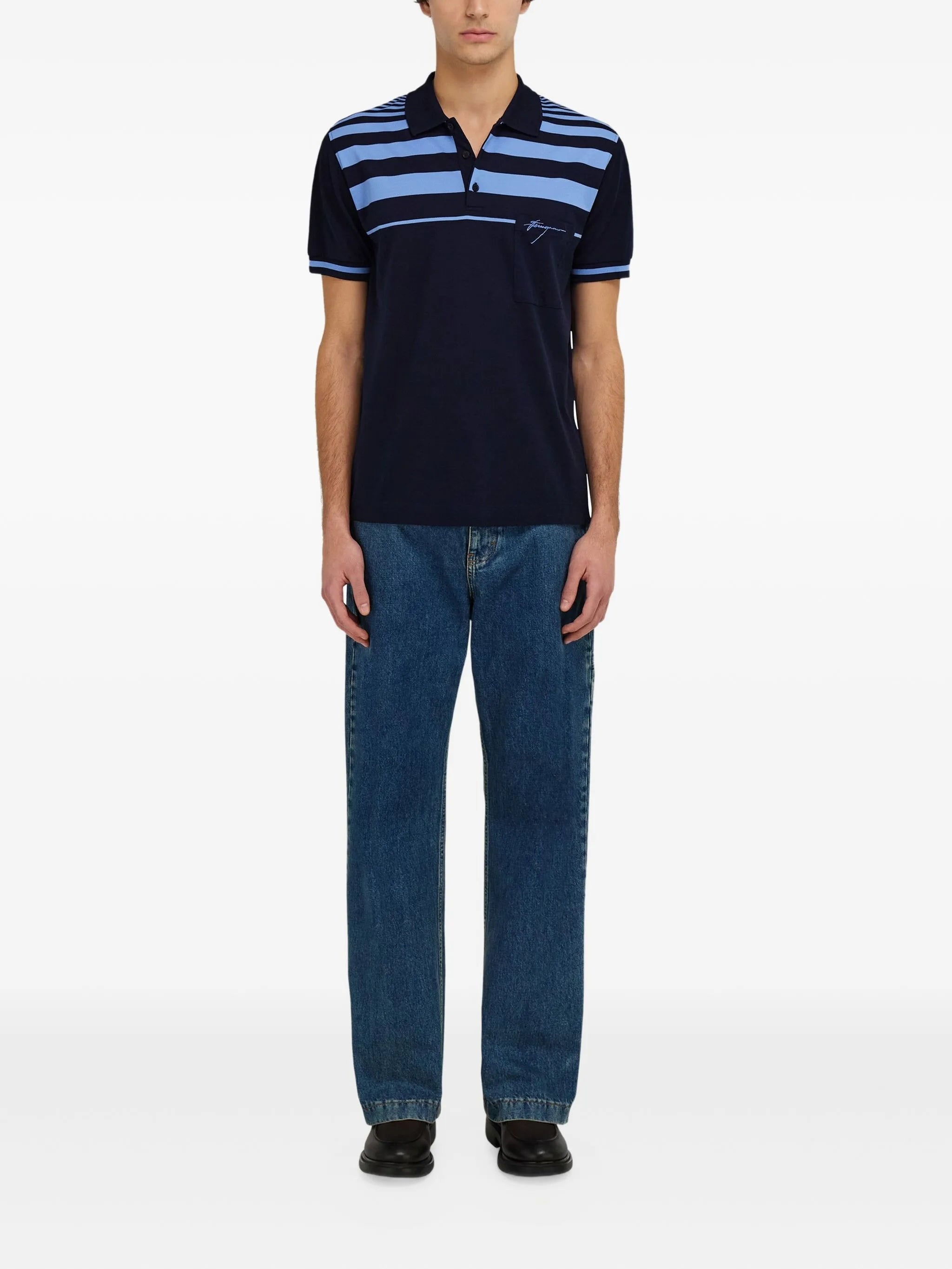 Ferragamo Striped Polo Shirt - 4