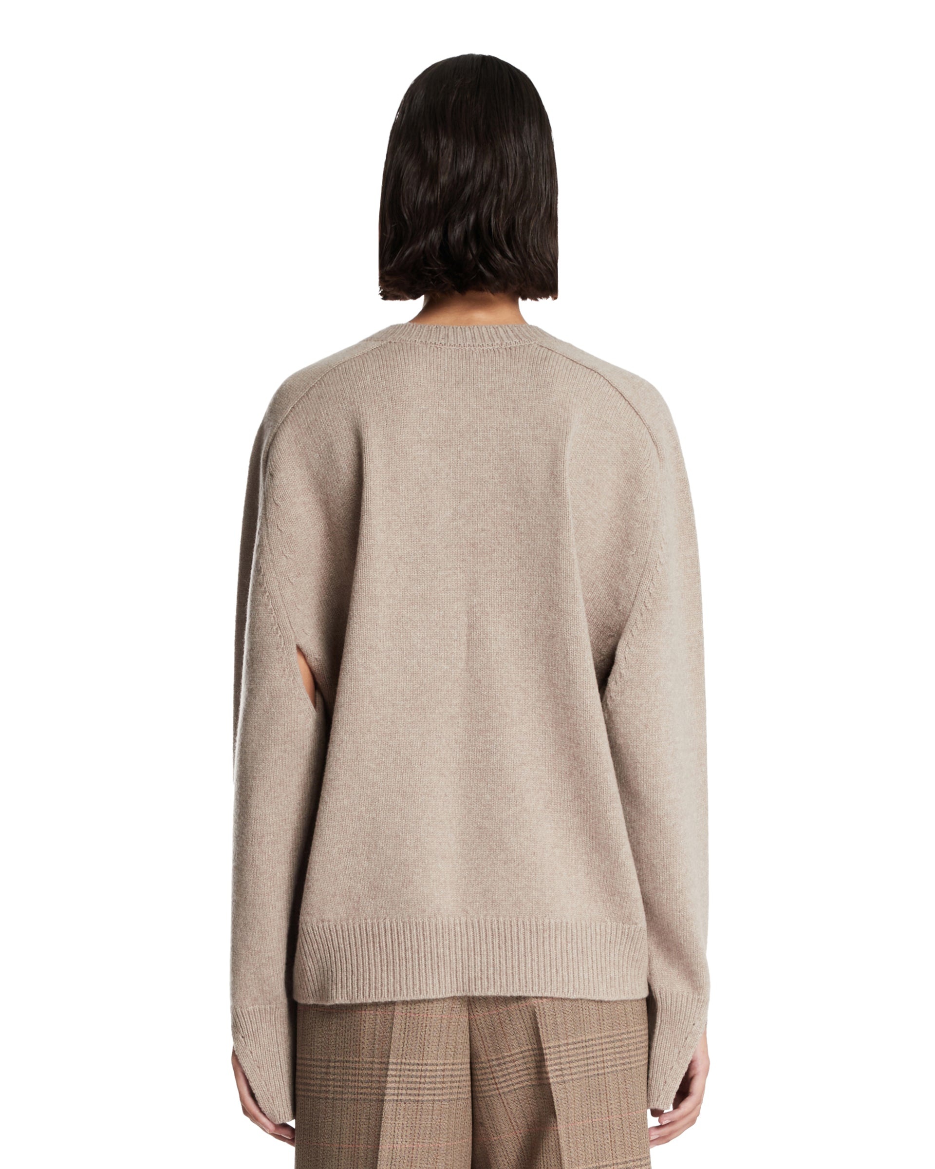 Beige Wrap Sweater - 3
