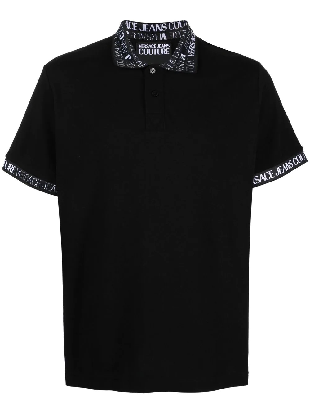 logo embroidered polo shirt - 1